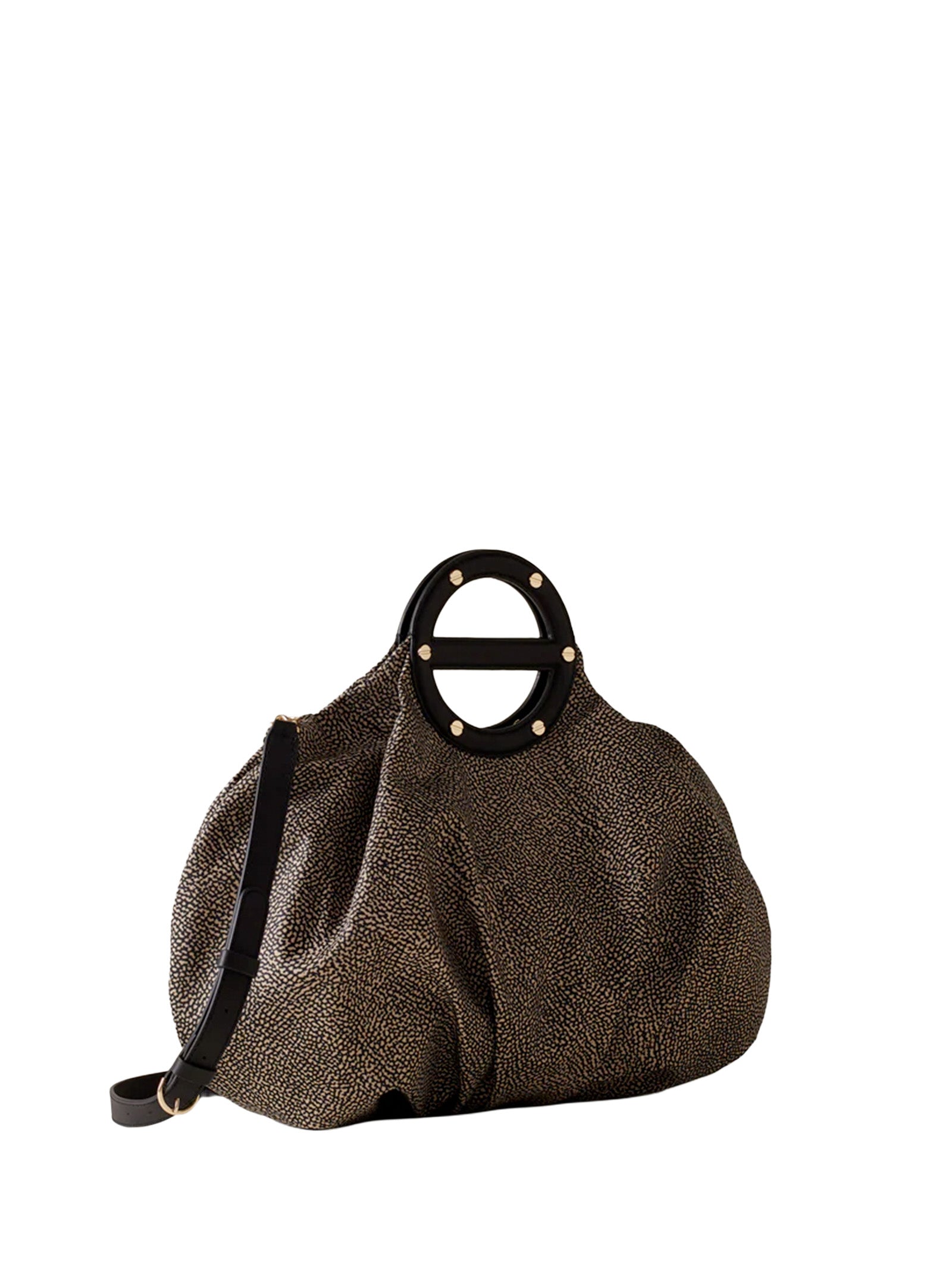 Borbonese Bags Op Naturale/ Nero