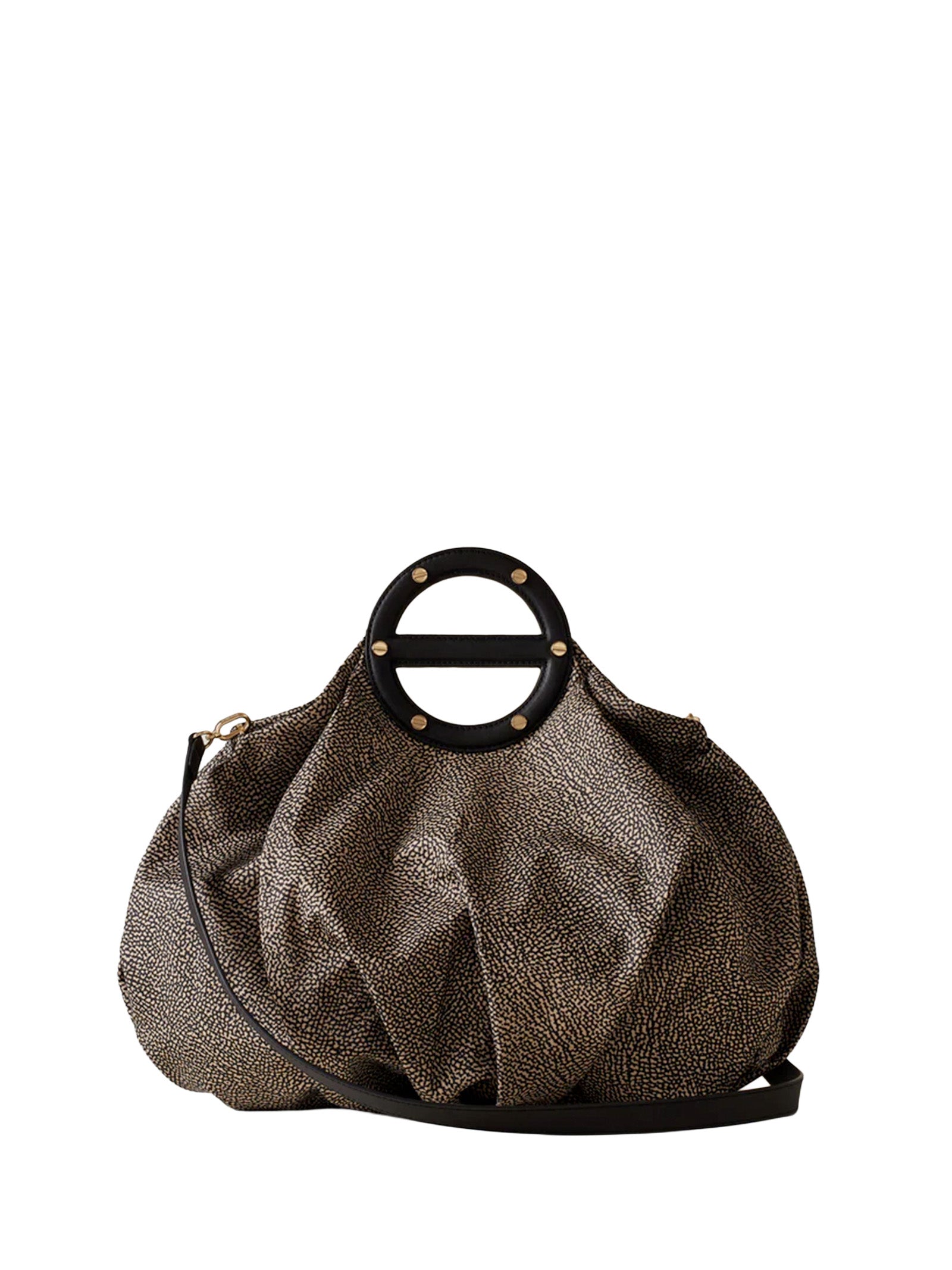 Borbonese Bags Op Naturale/ Nero
