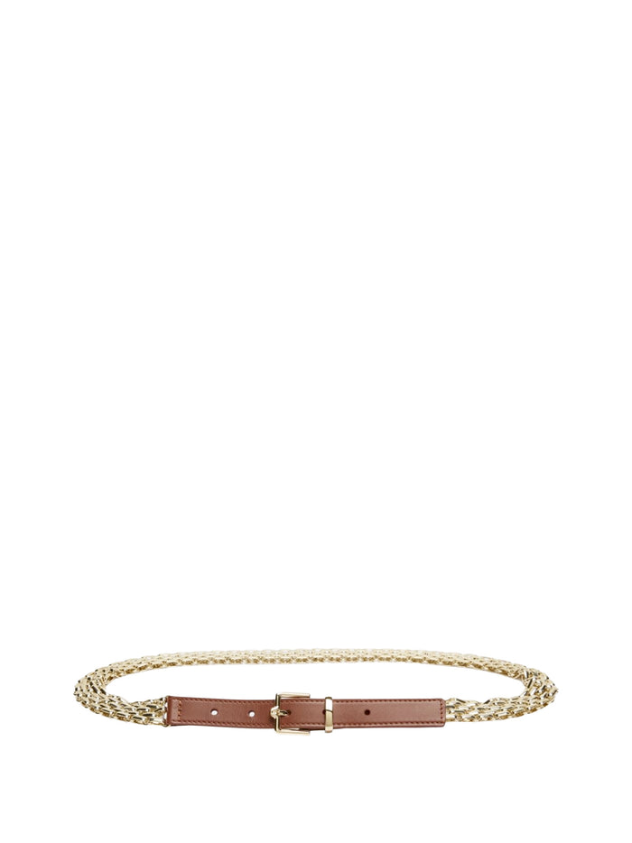 Max Mara Weekend Belts Oro Chiaro Leather