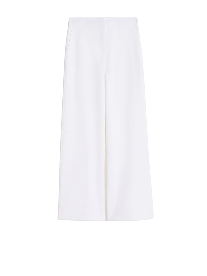 Max Mara Studio Trousers White Cotone