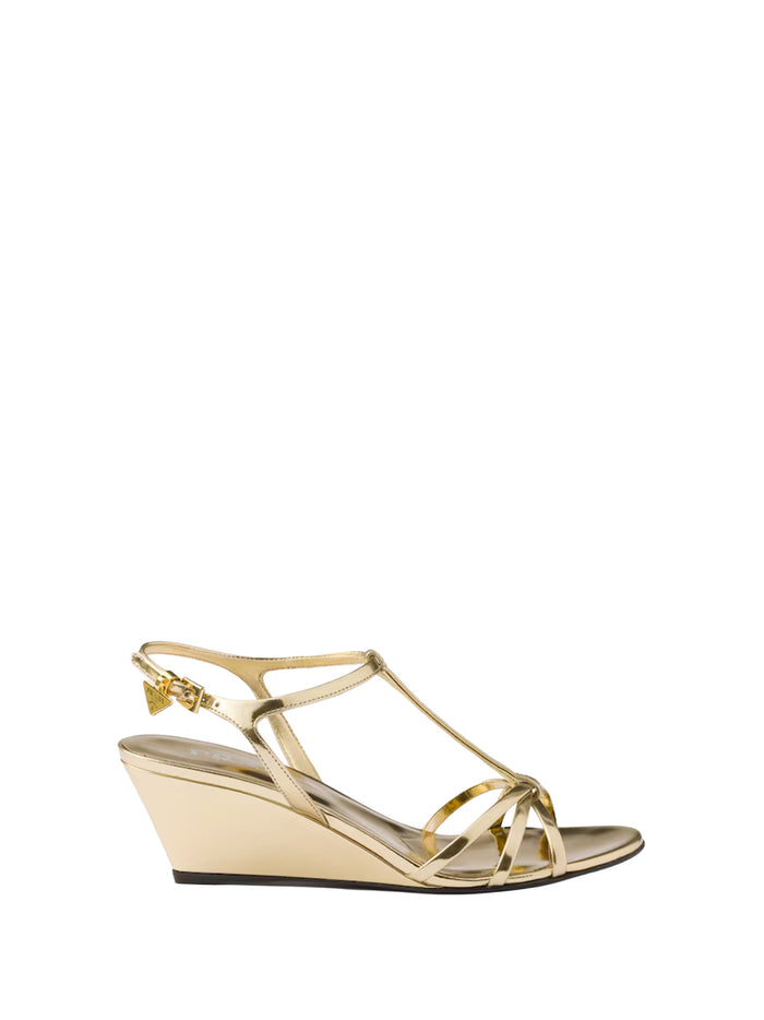 Prada Sandals Grey Calf Leather