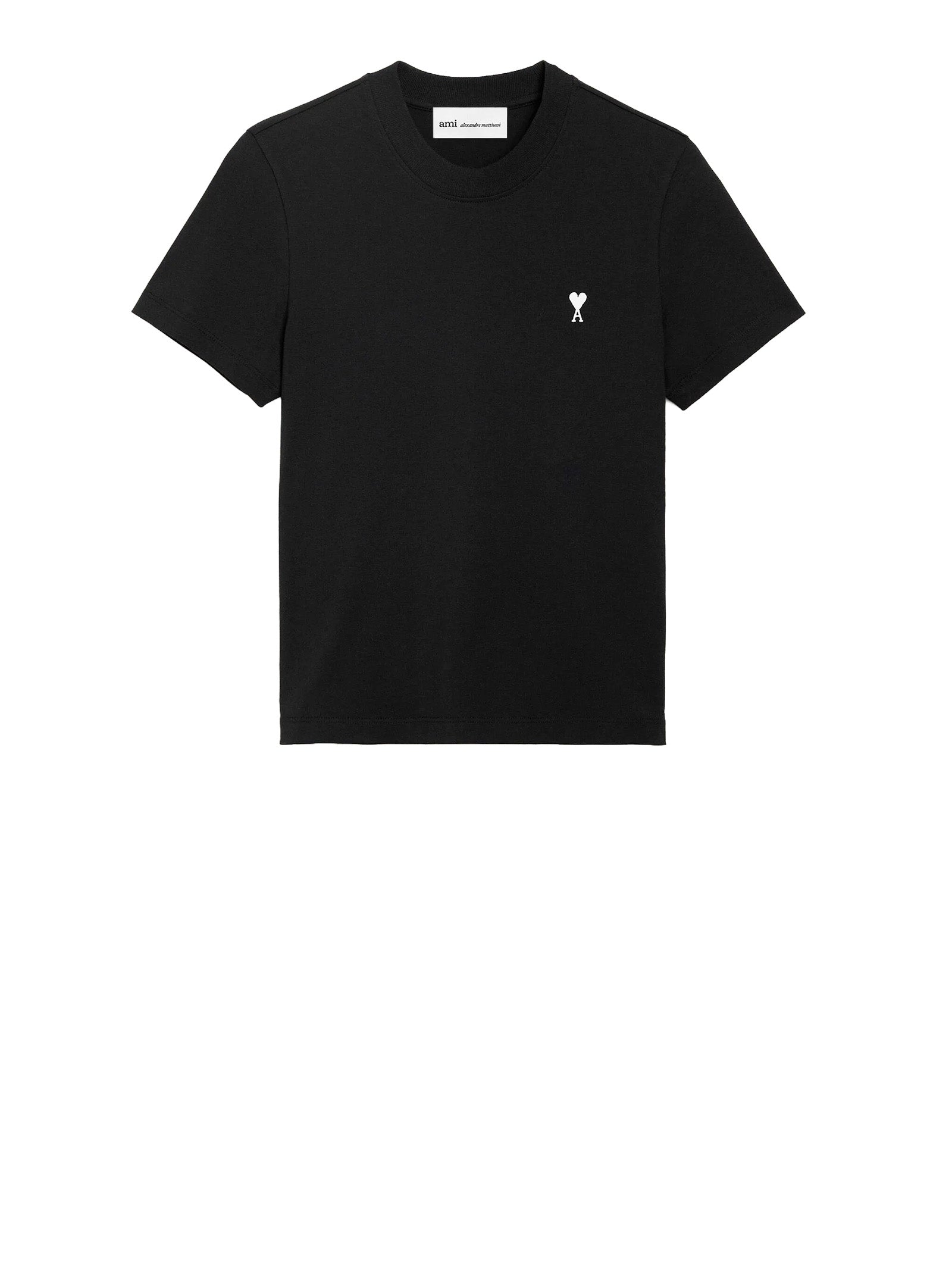 Ami T-shirts and Polos Noir Blanc Creme Main Material : Cotton