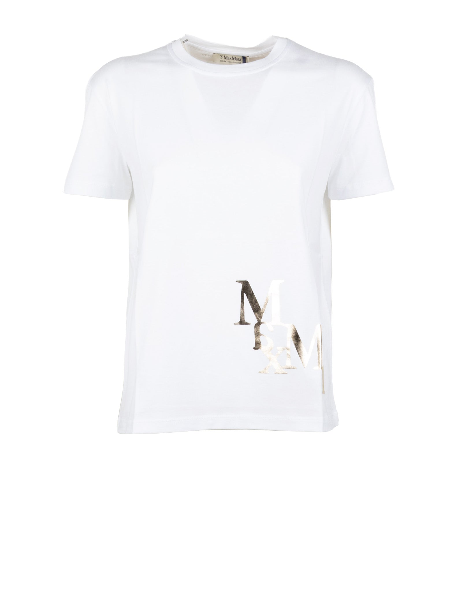 S Max Mara T-shirts and Polos White A Maglia Cotone