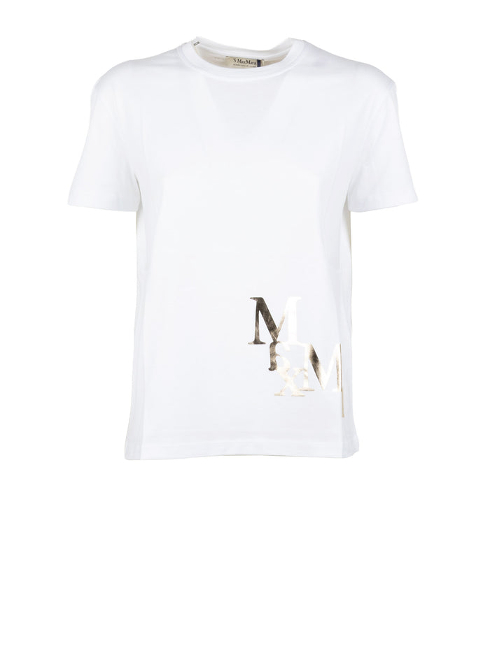 S Max Mara T-shirts and Polos White A Maglia Cotone