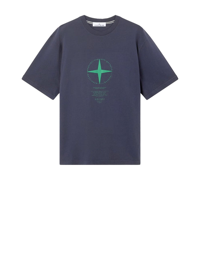 Stone Island T-shirts and Polos Blue Cotone
