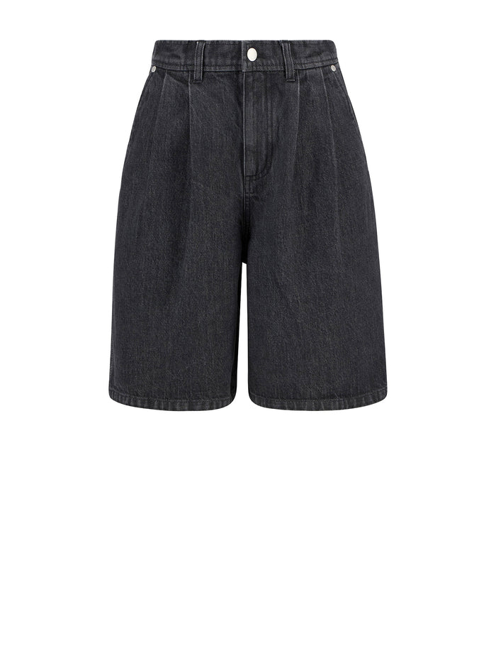 Barbour Shorts Black Denim