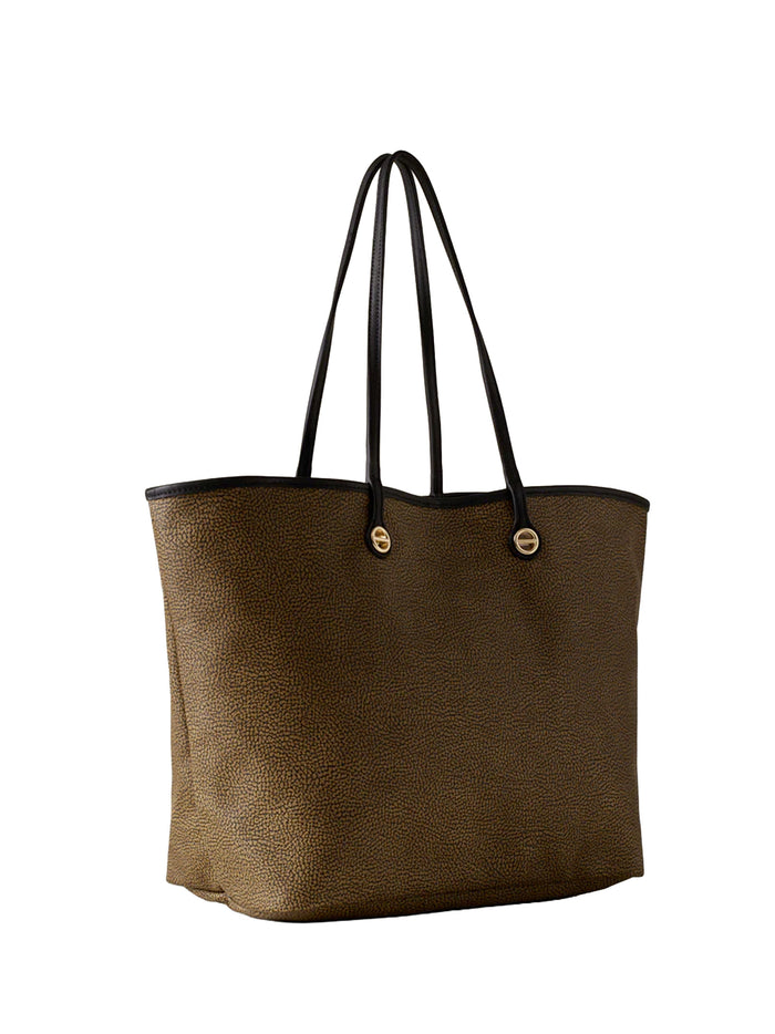 Borbonese Bags Op Naturale/ Nero