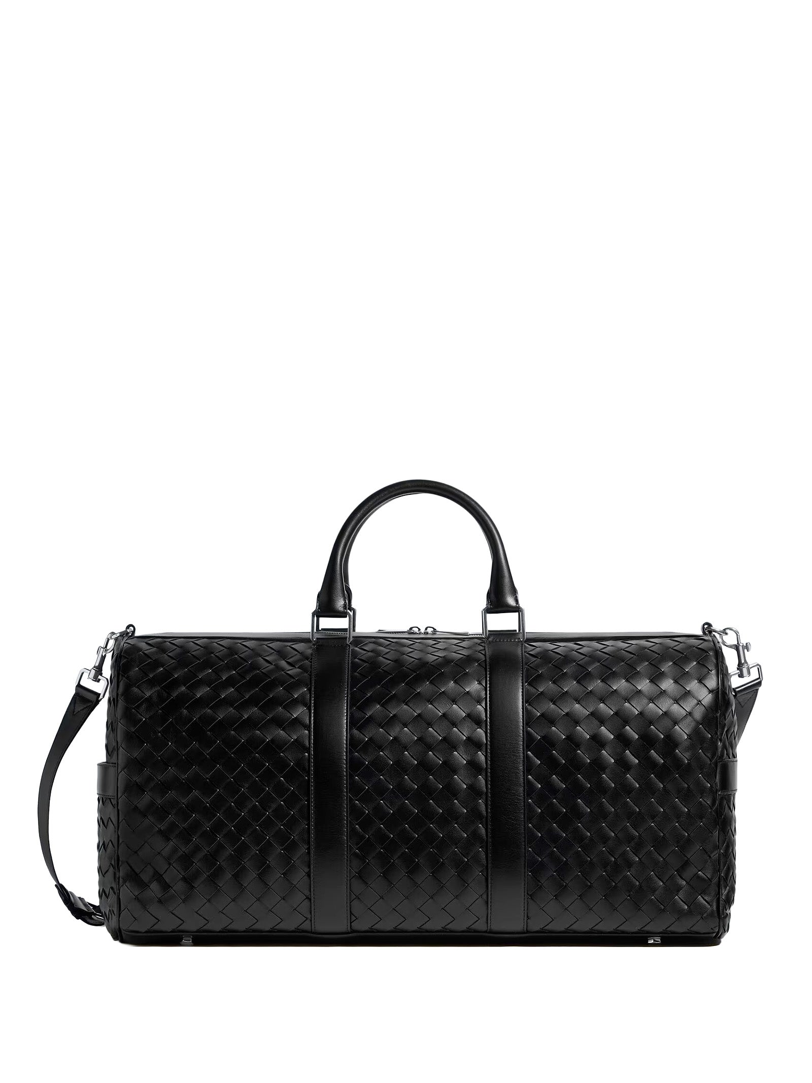 Bottega Veneta Suitcases Black Calf Leather