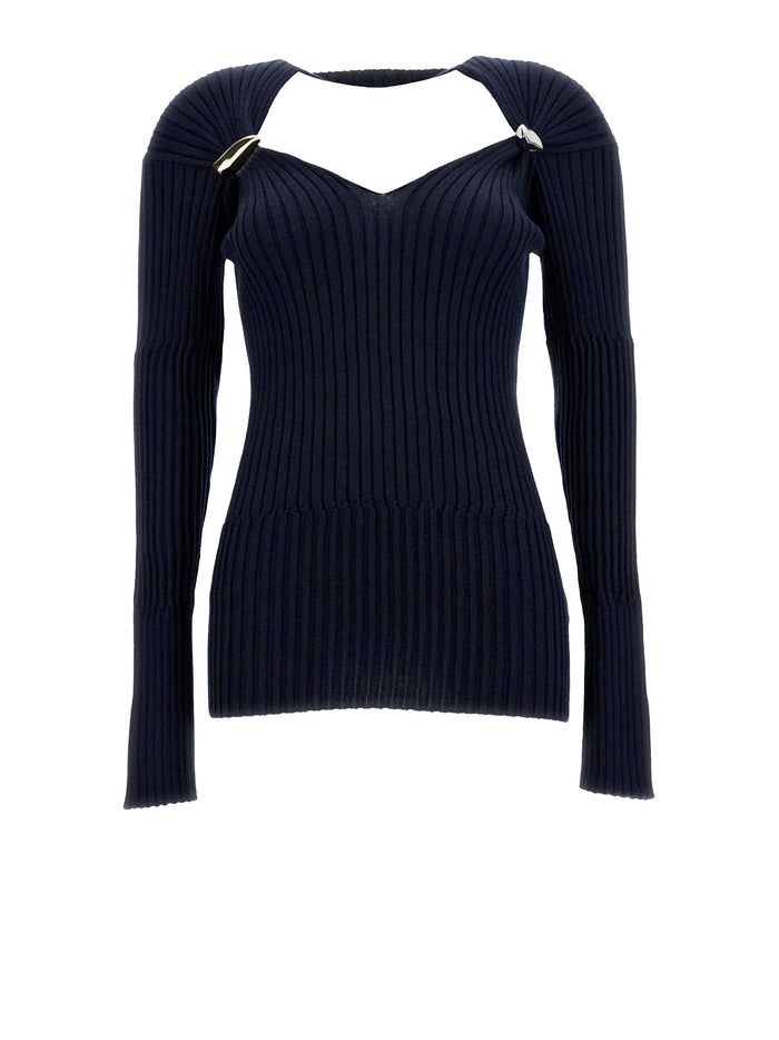 Bottega Veneta Sweaters Blue Cashmere Silk