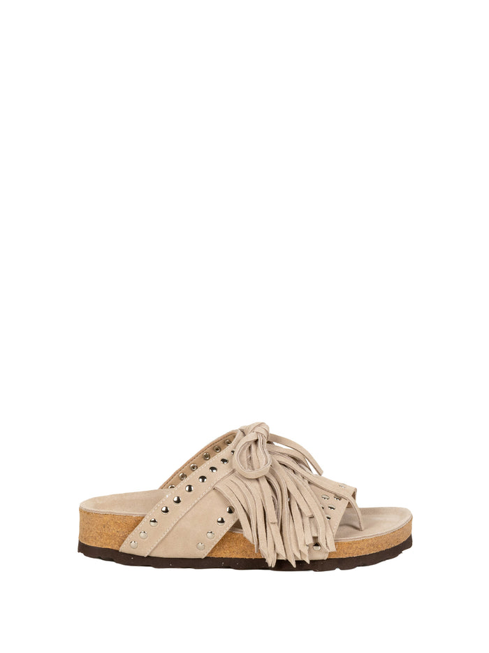 Elena Iachi Sandals Sand Suede