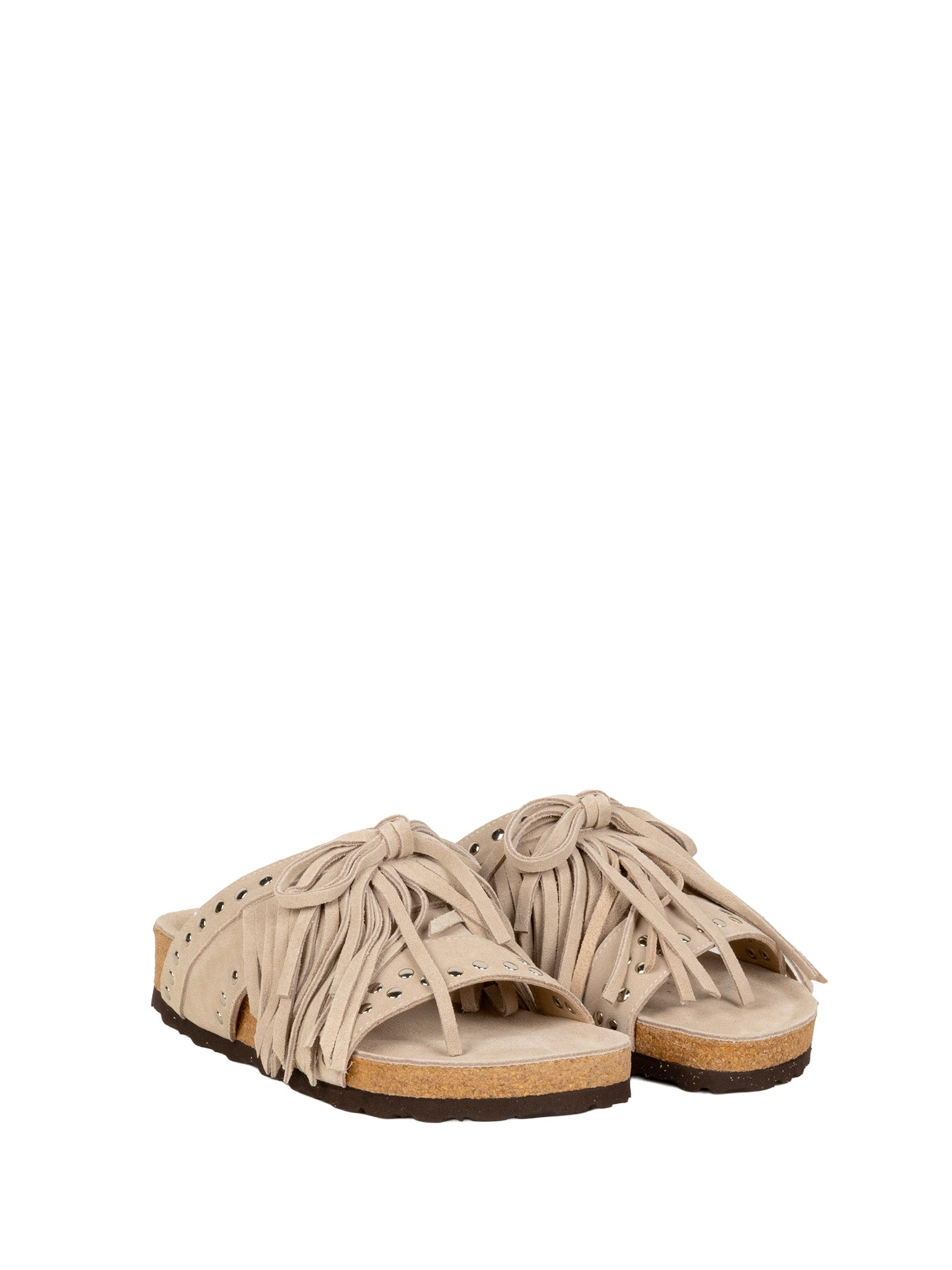 Elena Iachi Sandals Sand Suede