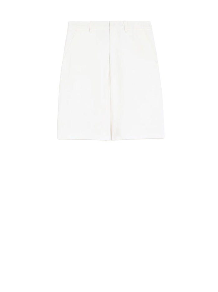 S Max Mara Shorts White Cotone