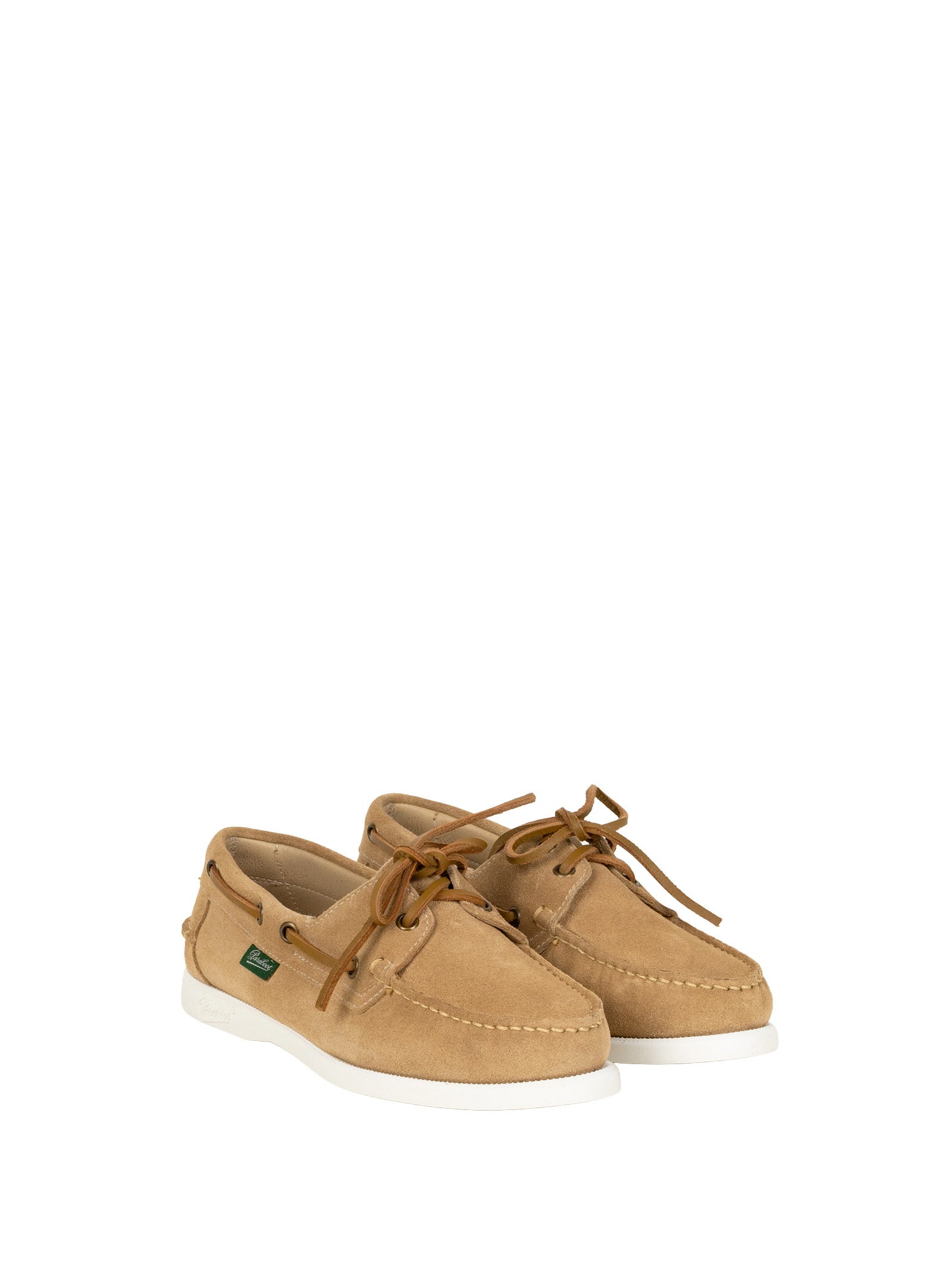 Paraboot Flat Shoes Vel Beige Calf Leather / Rubber