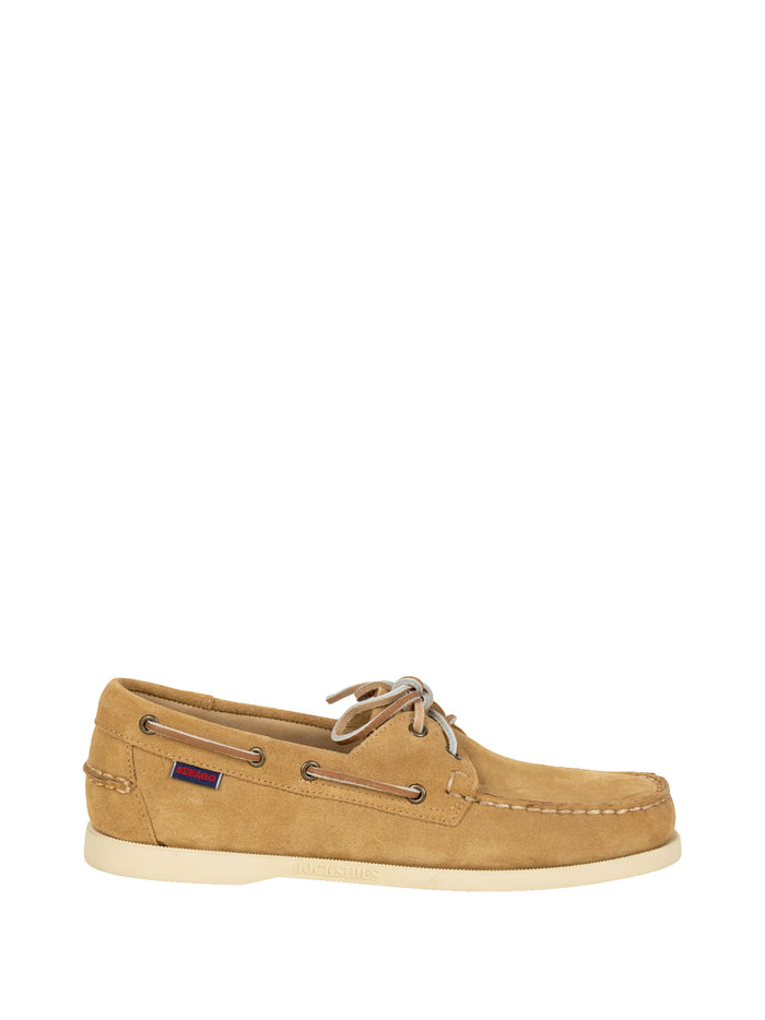 Sebago Flat shoes Beige Paint Suede