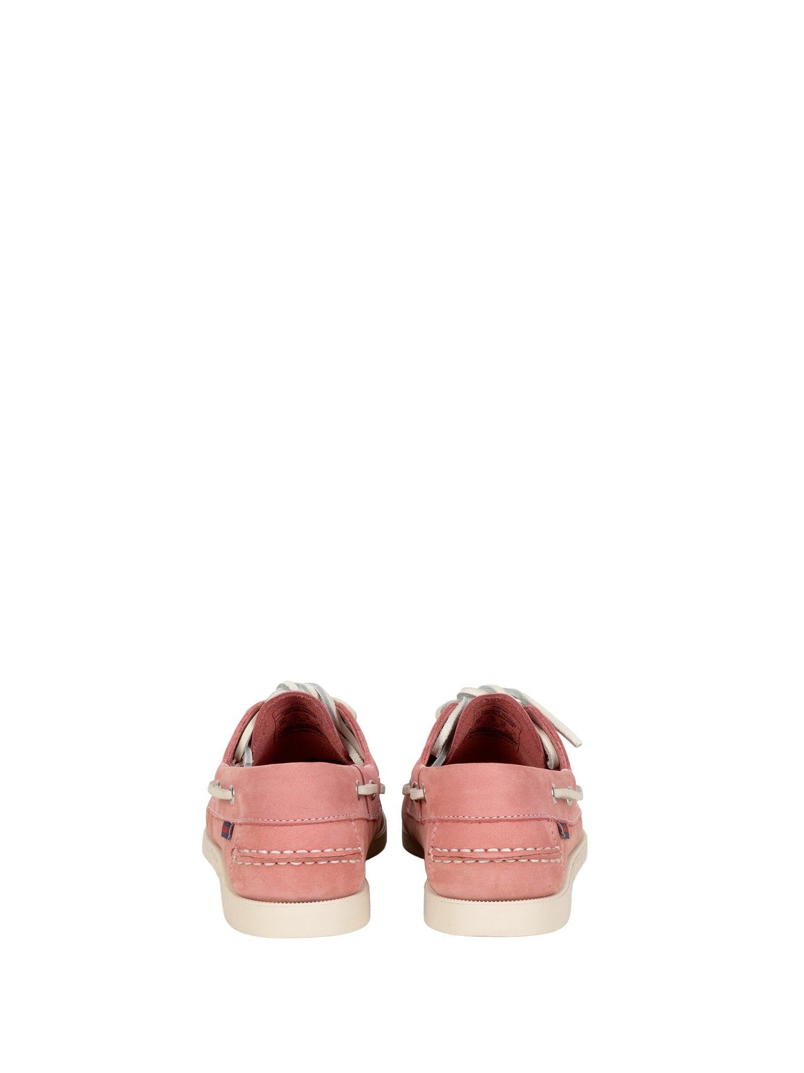 Sebago Flat shoes Pink White Nubuck Leather Upper