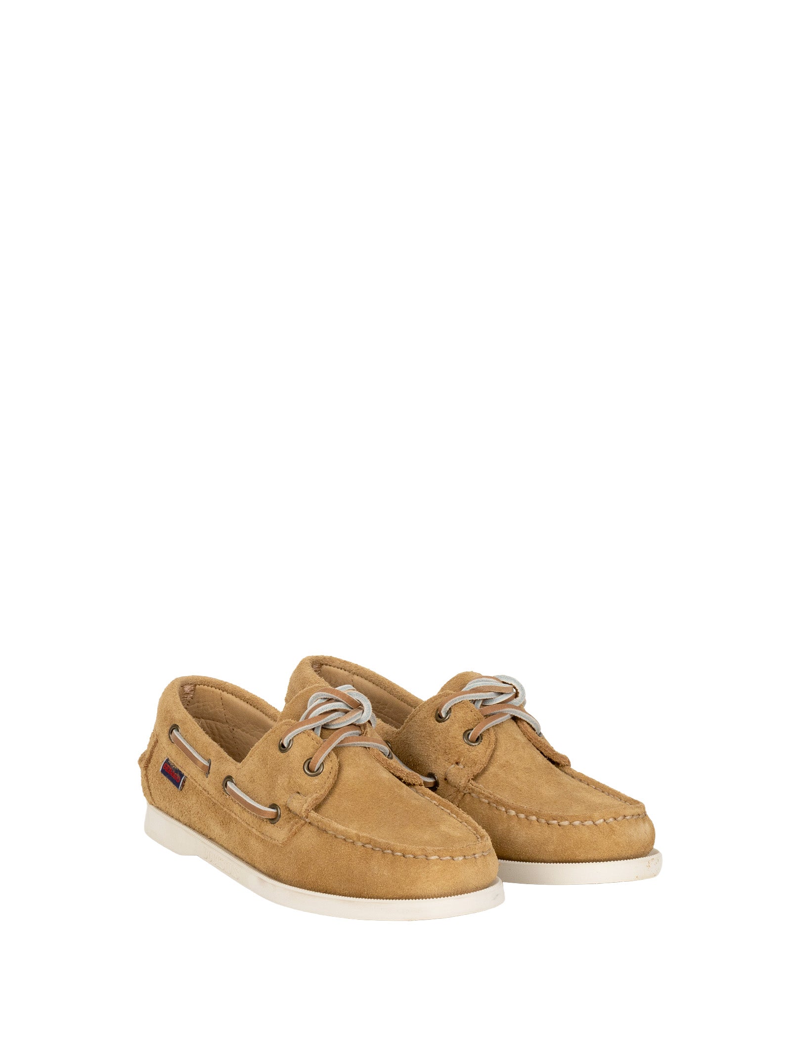 Sebago Flat shoes Beige Paint Suede