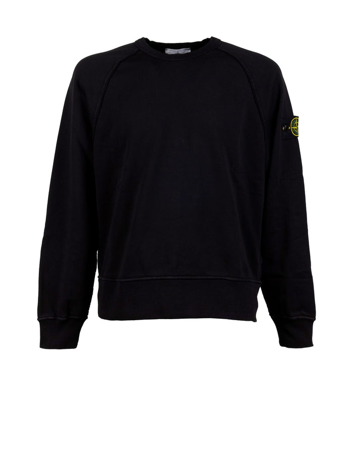 Stone Island Sweaters Black Cotone