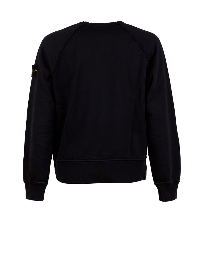 Stone Island Sweaters Black Cotone