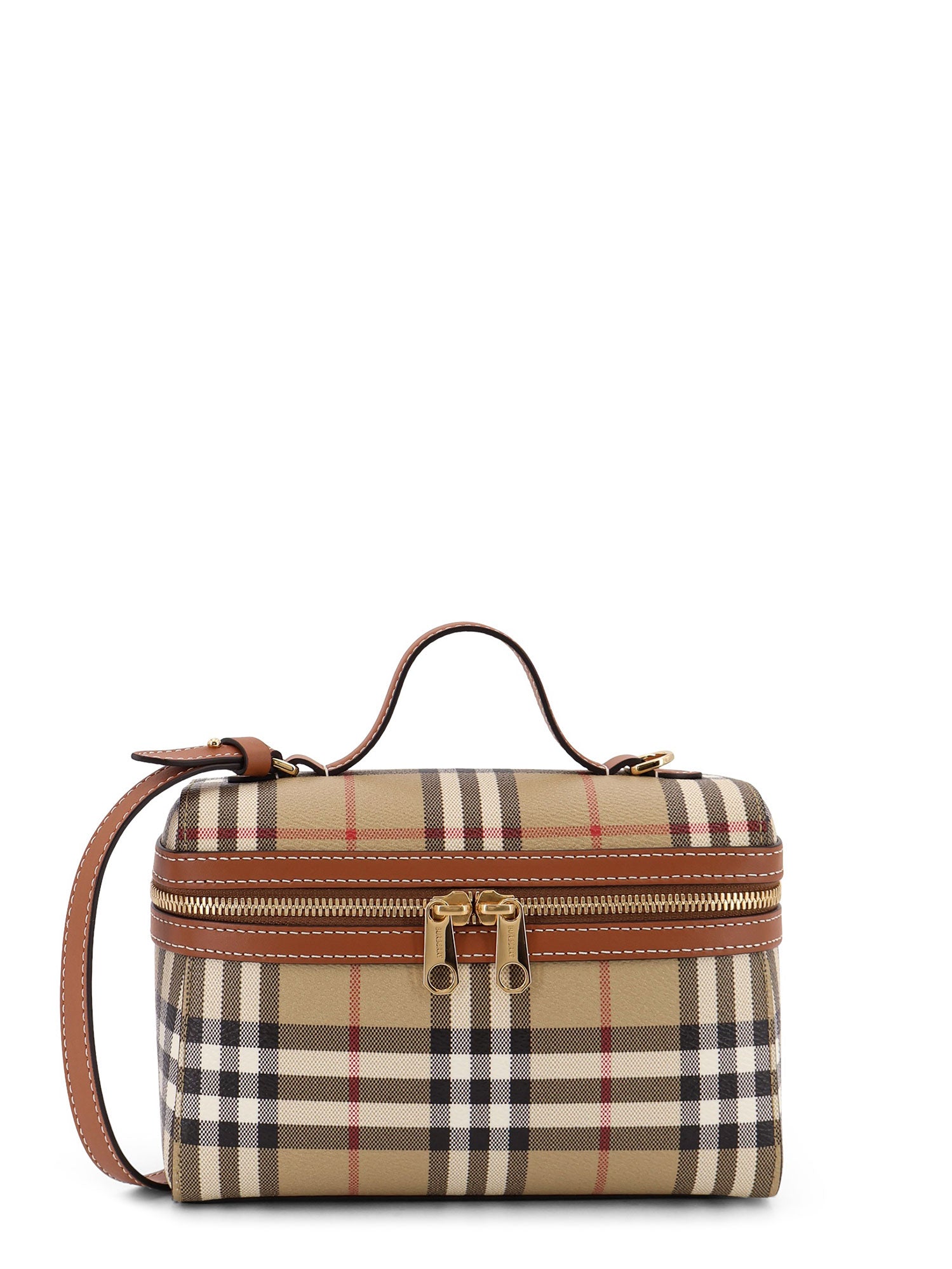 Burberry Bags Vntg Chk Bri Ar Brown Pelle