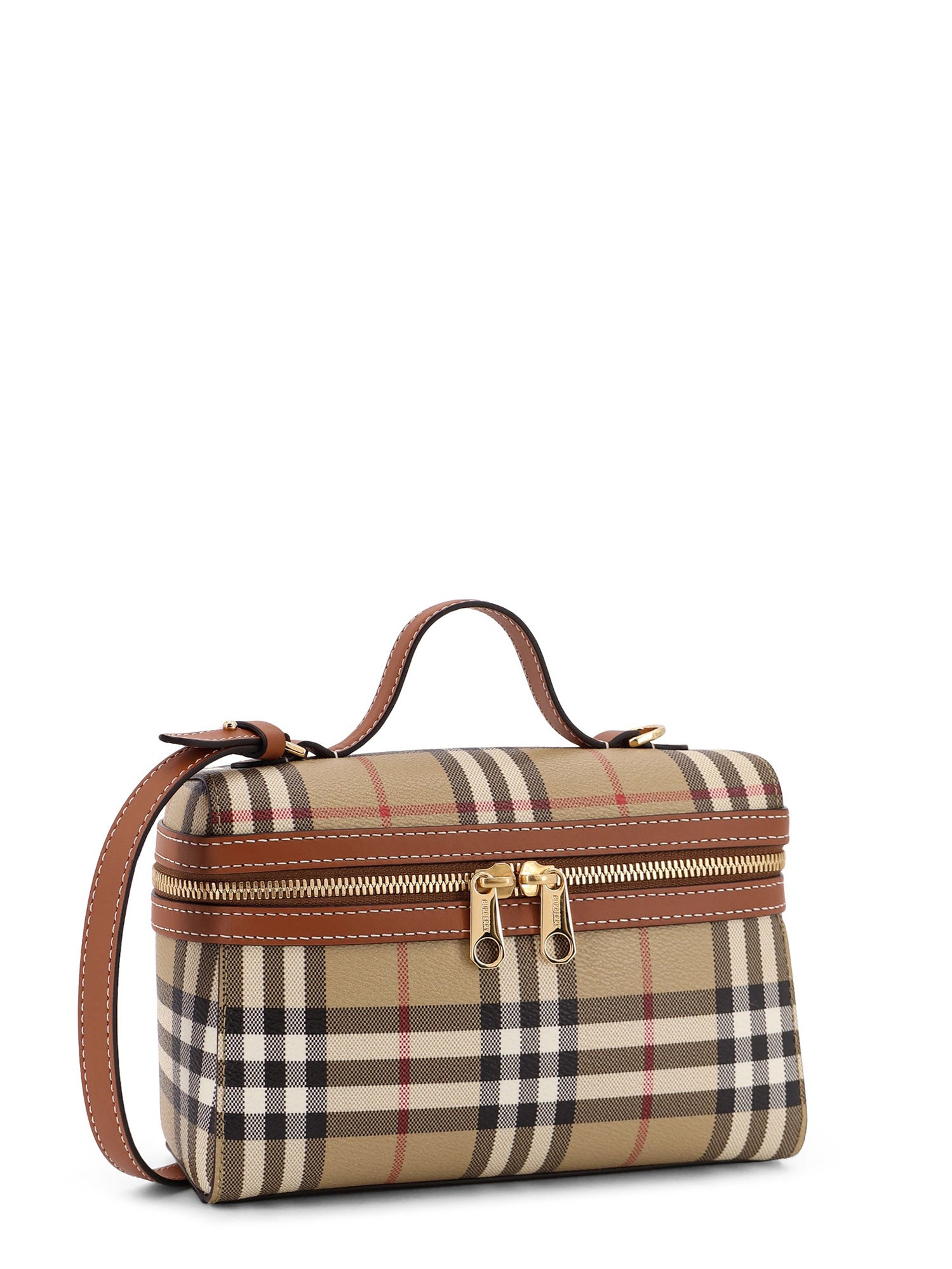 Burberry Bags Vntg Chk Bri Ar Brown Pelle