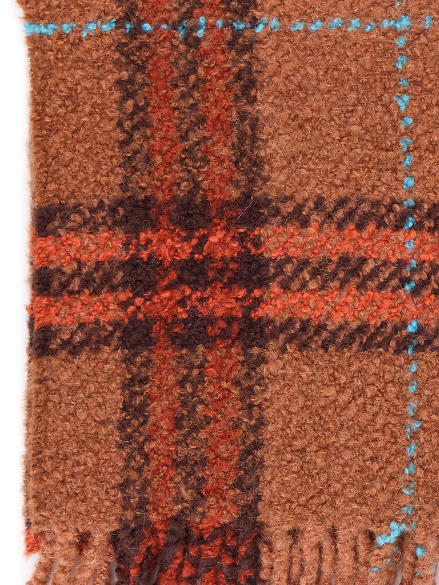 Burberry Scarfs Ginger Brown Alpaca Lana Poliammide