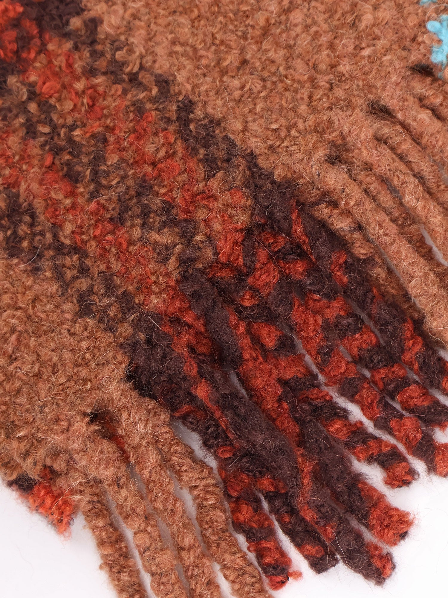 Burberry Scarfs Ginger Brown Alpaca Lana Poliammide