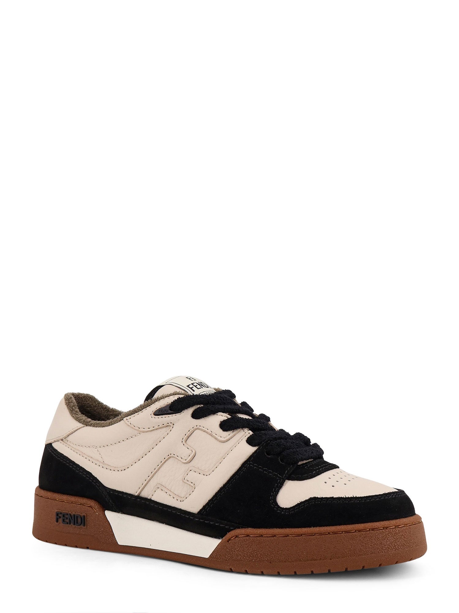 Fendi Sneakers Nero+milk+nero Pelle