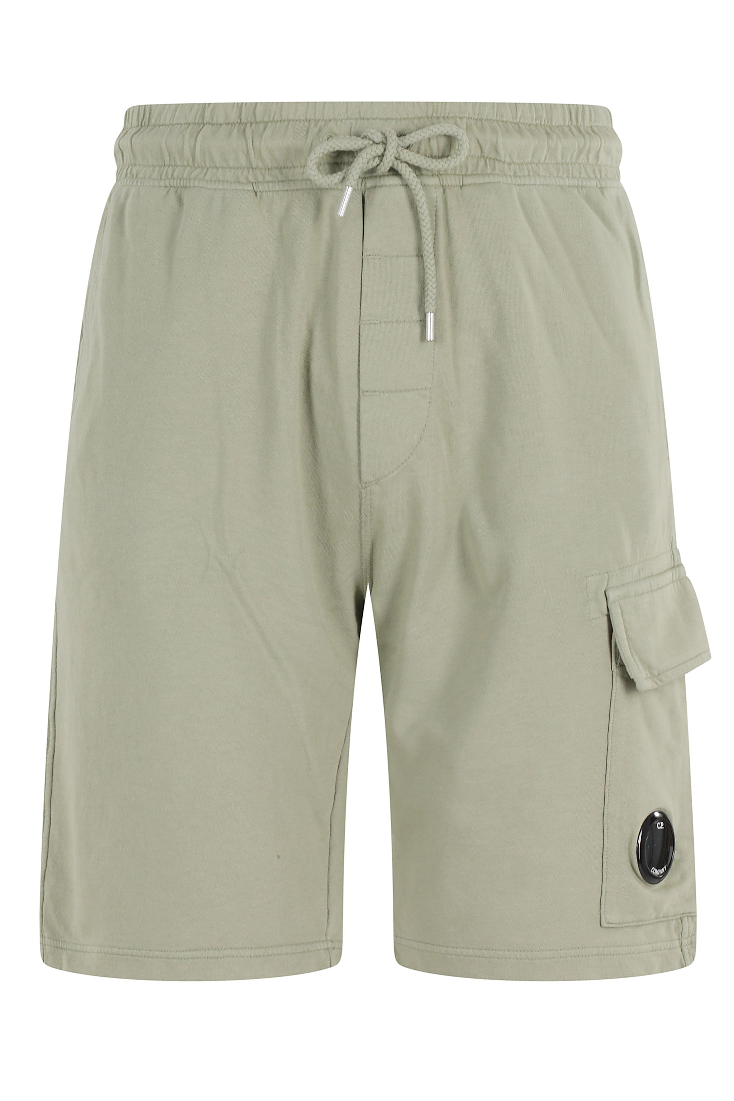 Light Fleece Cargo Lens Sweatshorts Grey Cotton Short