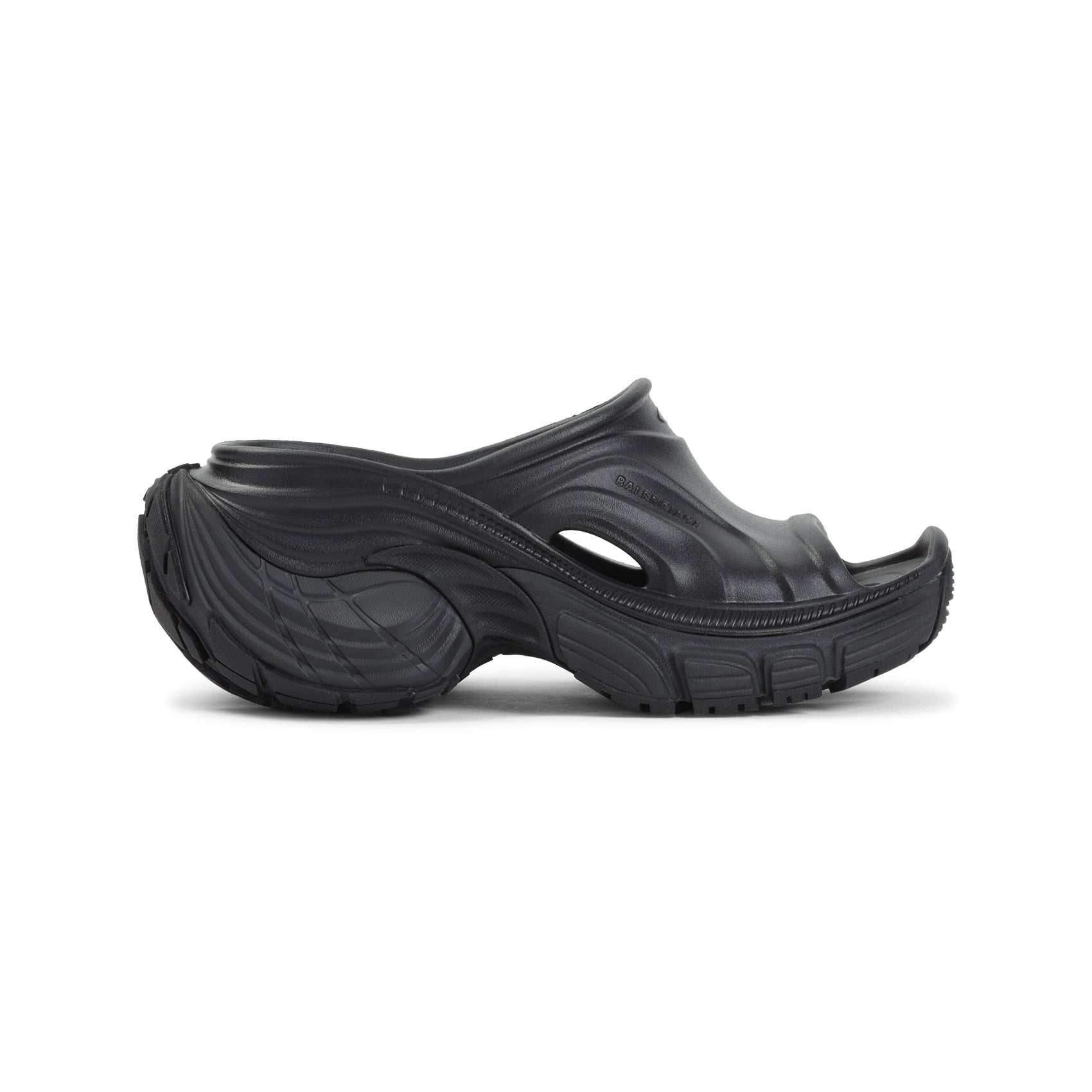 6xl Slippers Black Rubber Shoe