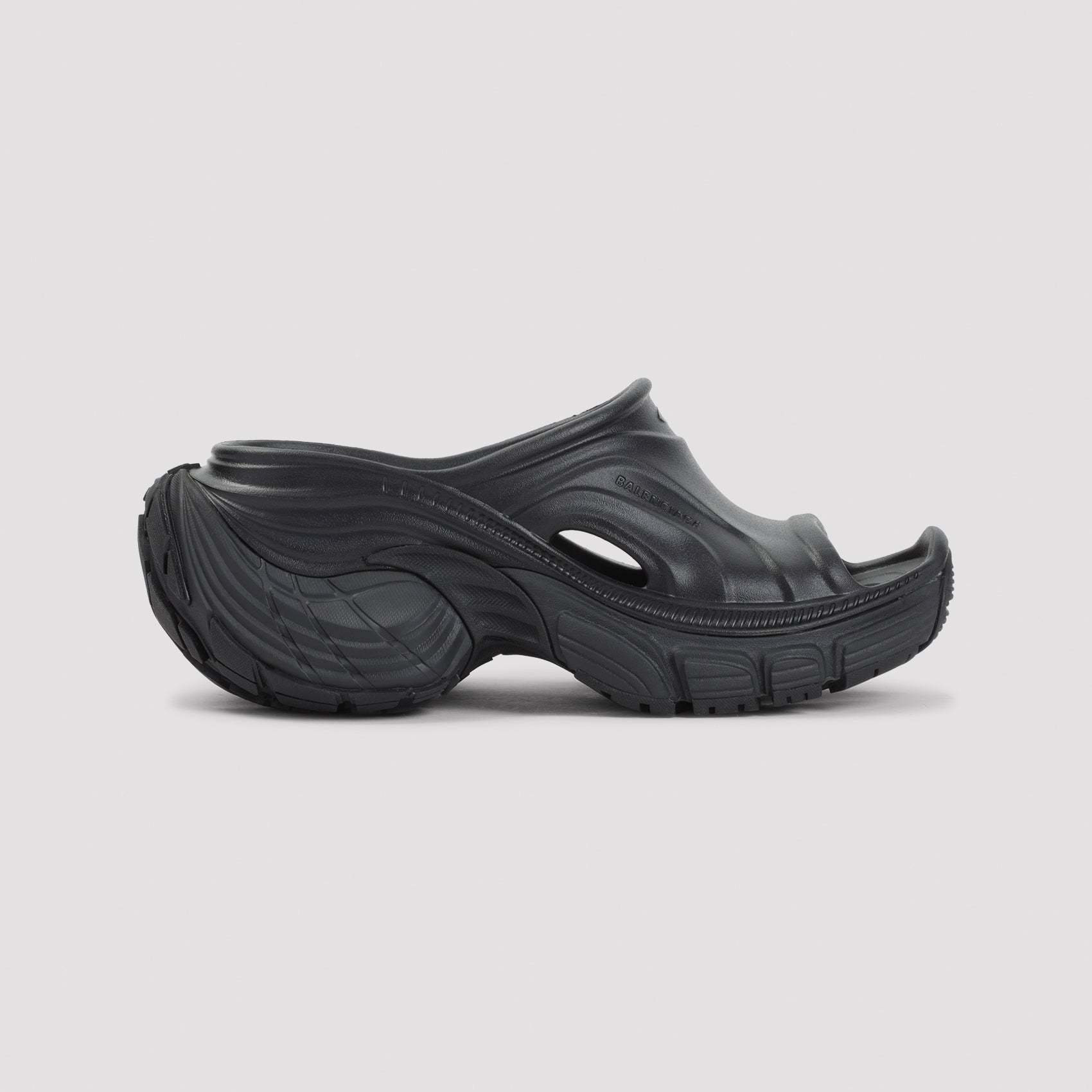 6xl Slippers Black Rubber Shoe