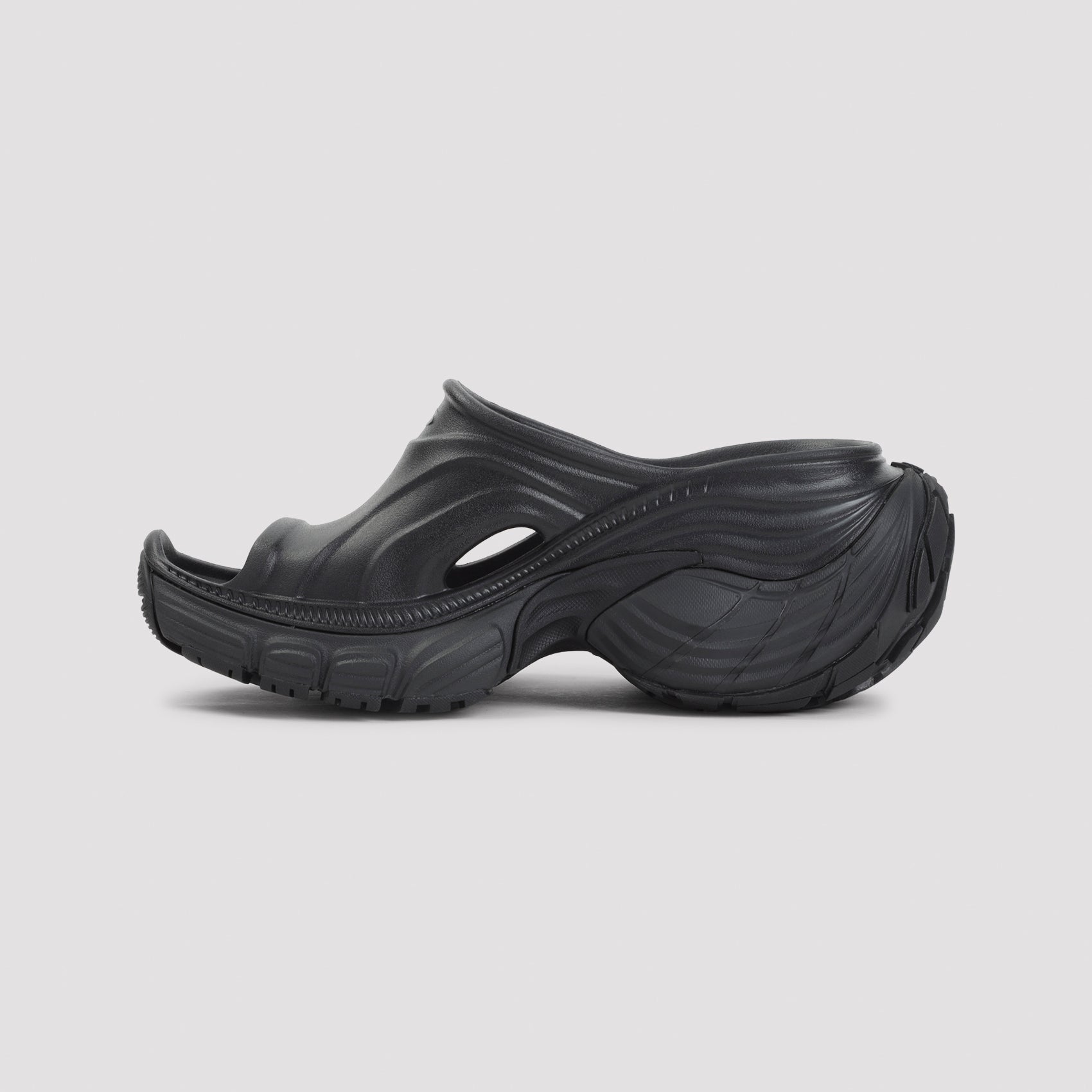 6xl Slippers Black Rubber Shoe