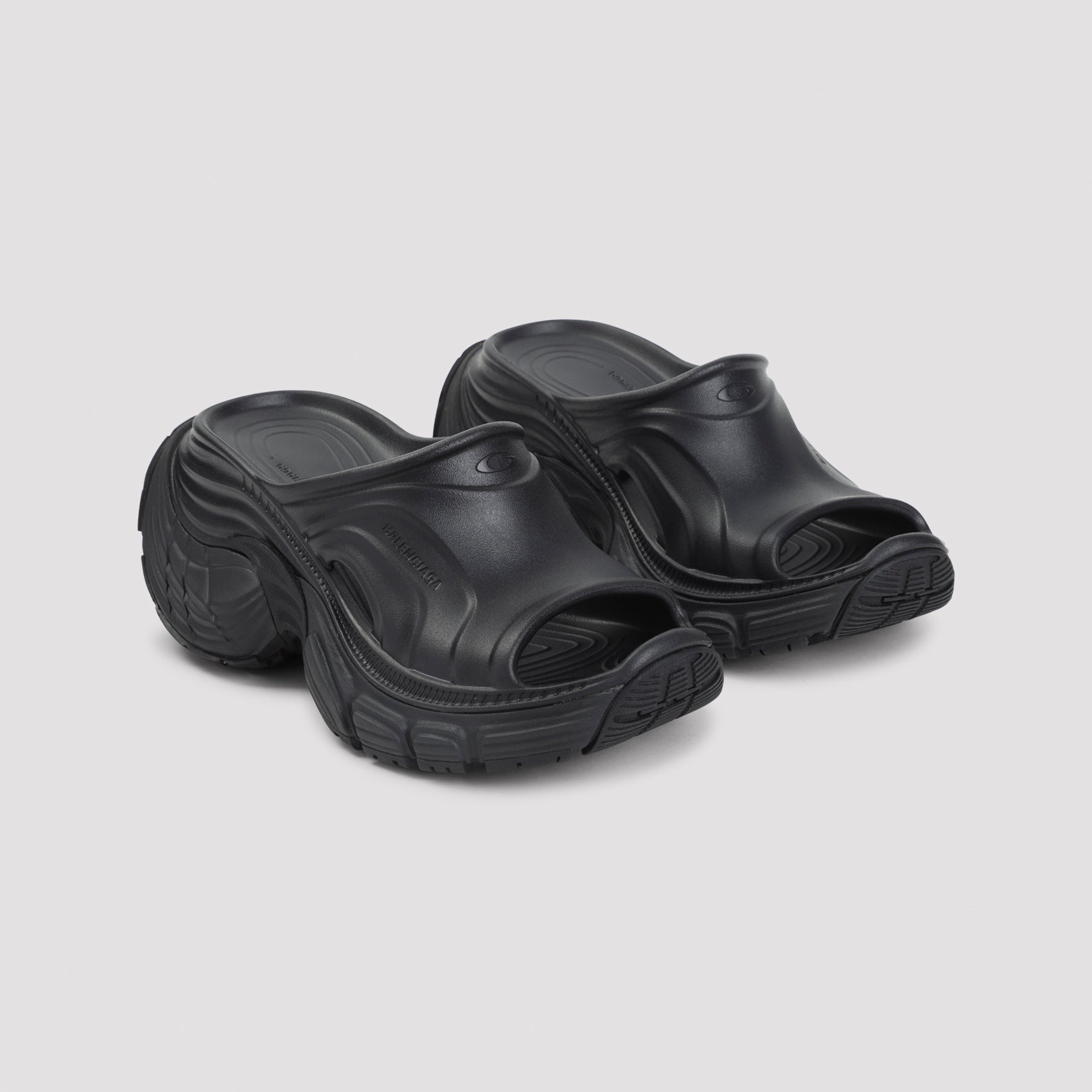 6xl Slippers Black Rubber Shoe