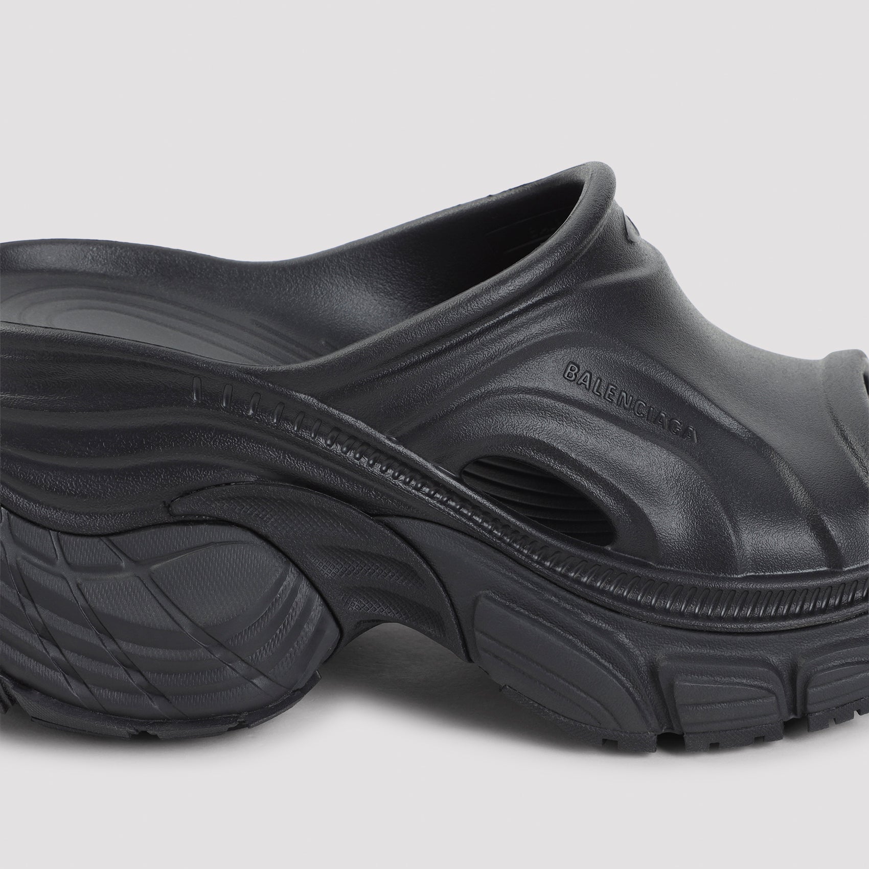 6xl Slippers Black Rubber Shoe