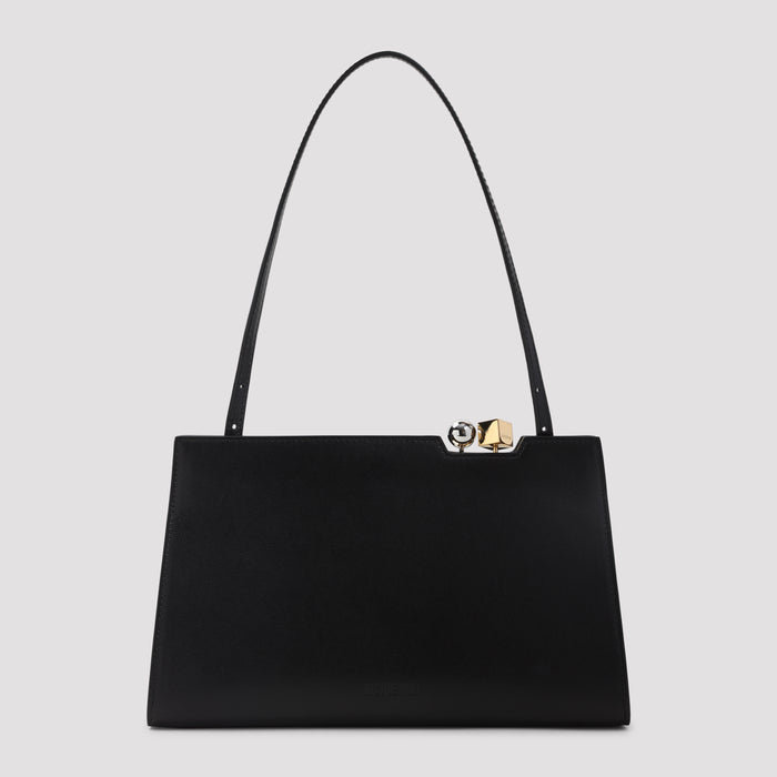 Le Salon Handbag Black Cow Leather Bag