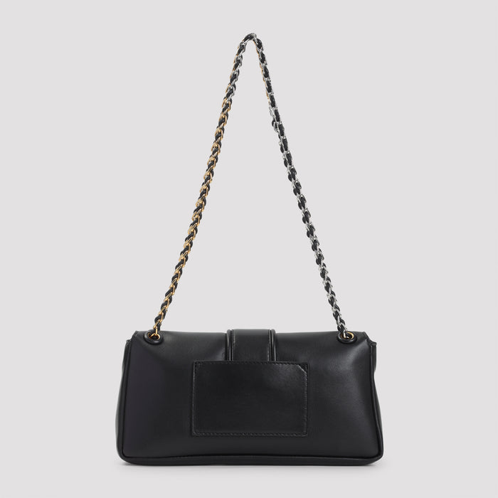 Le Bambino Chaine Handbag Black Lamb Leather Bag