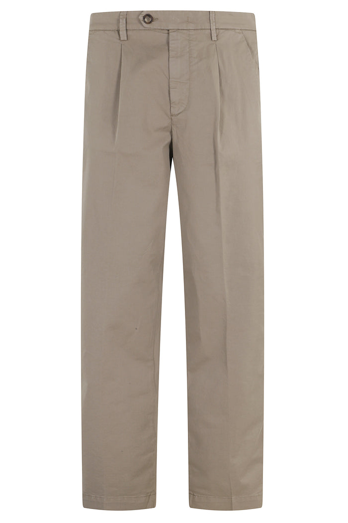 Marc Gabardina Tinto Capo Stretch Brown Cotone Cachemire Elastene Pantaloni