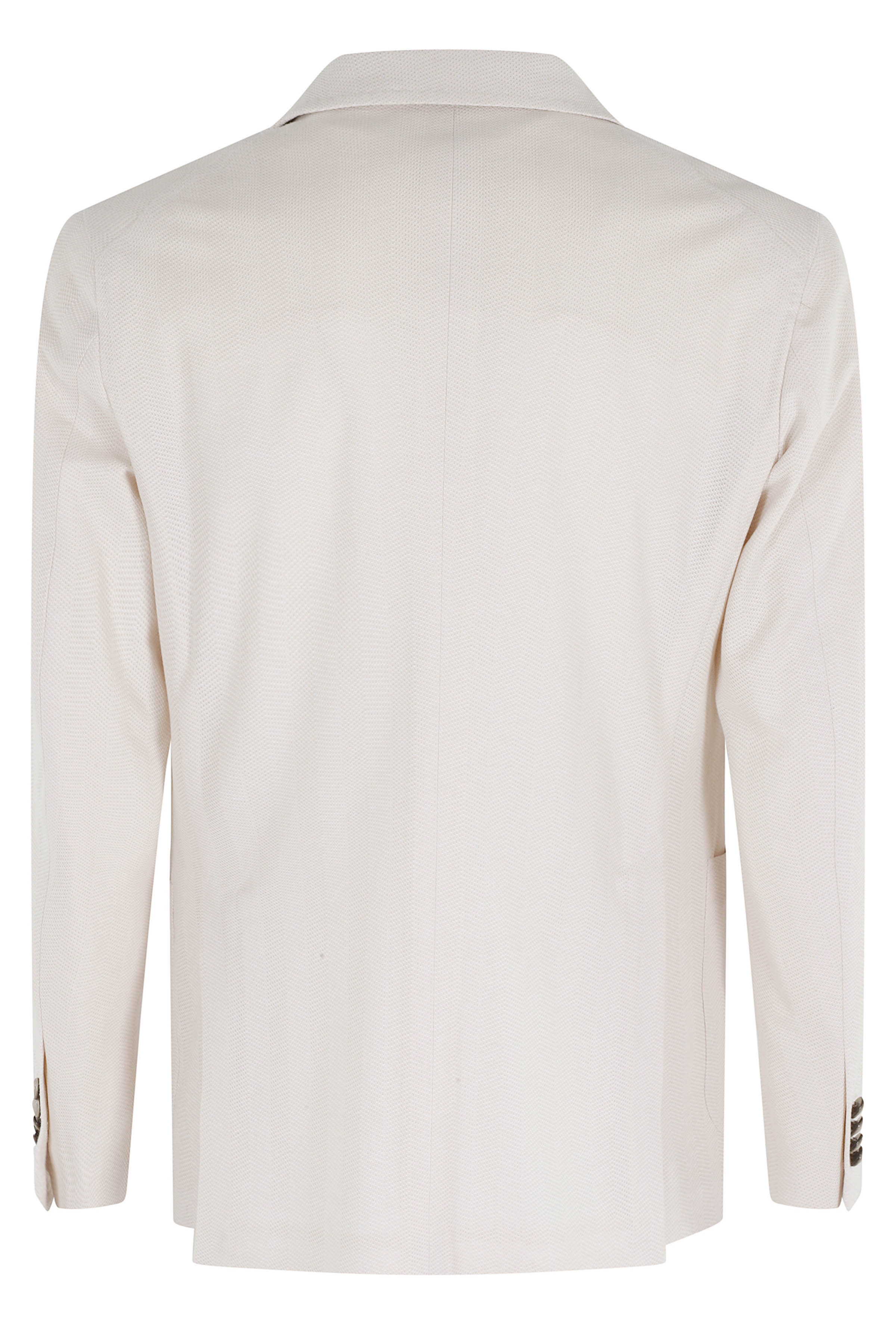 Montecarlo Jersey Di Cotone 1 Petto White Cotton Giacca
