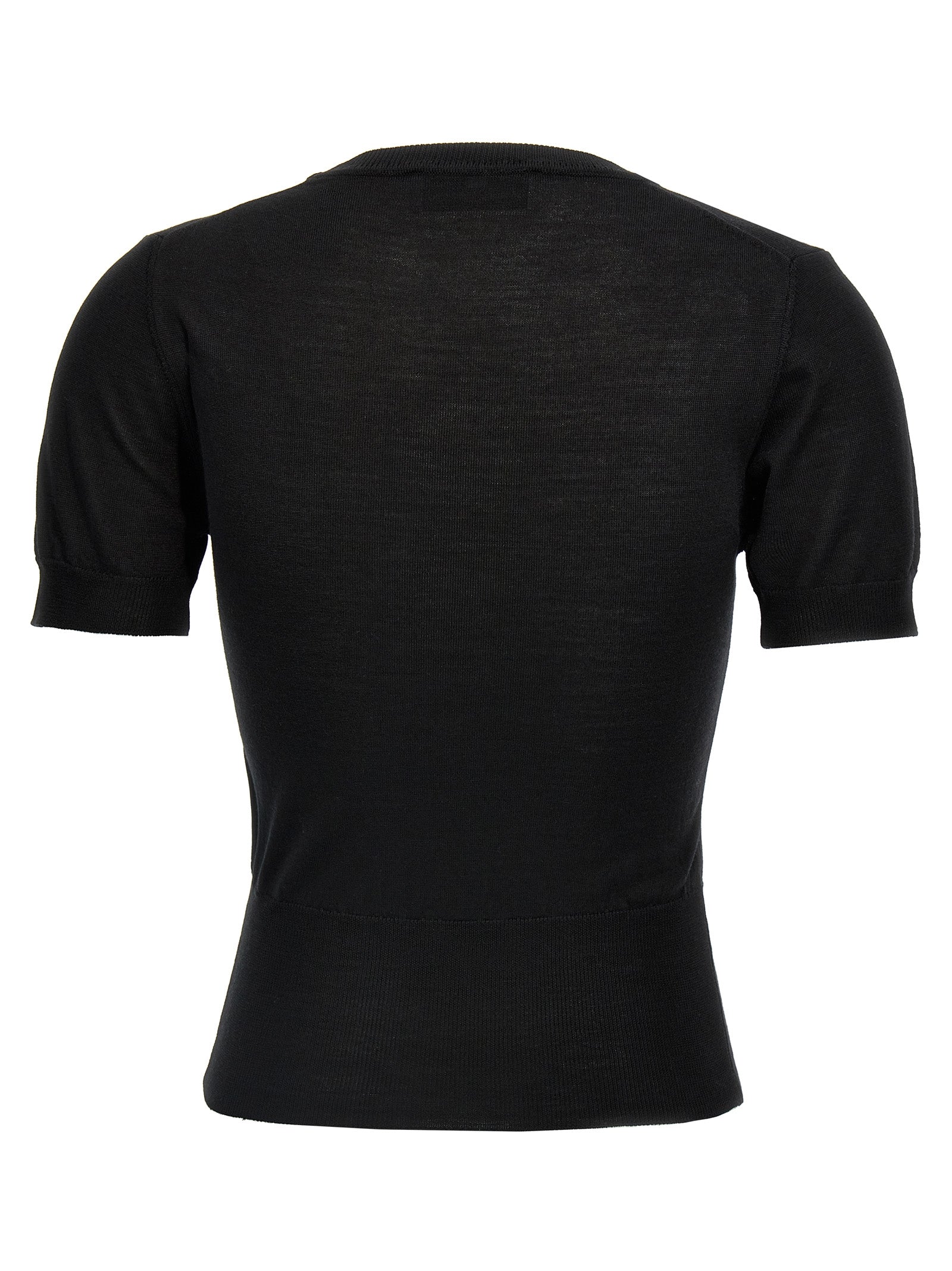 Bea top Black Wool Tops