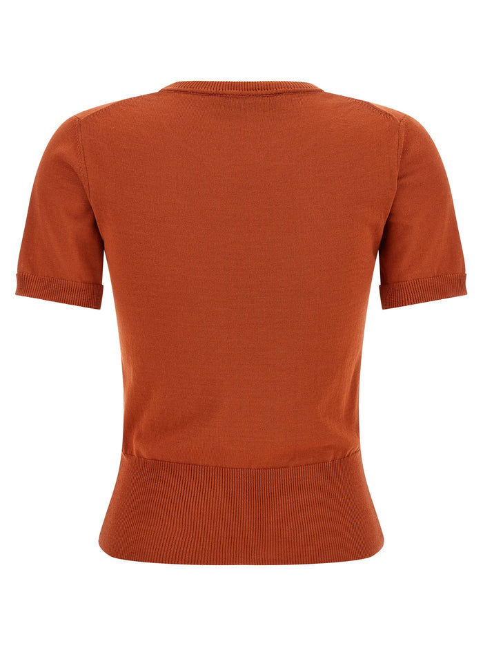 Bea Top Orange Cotton Tops