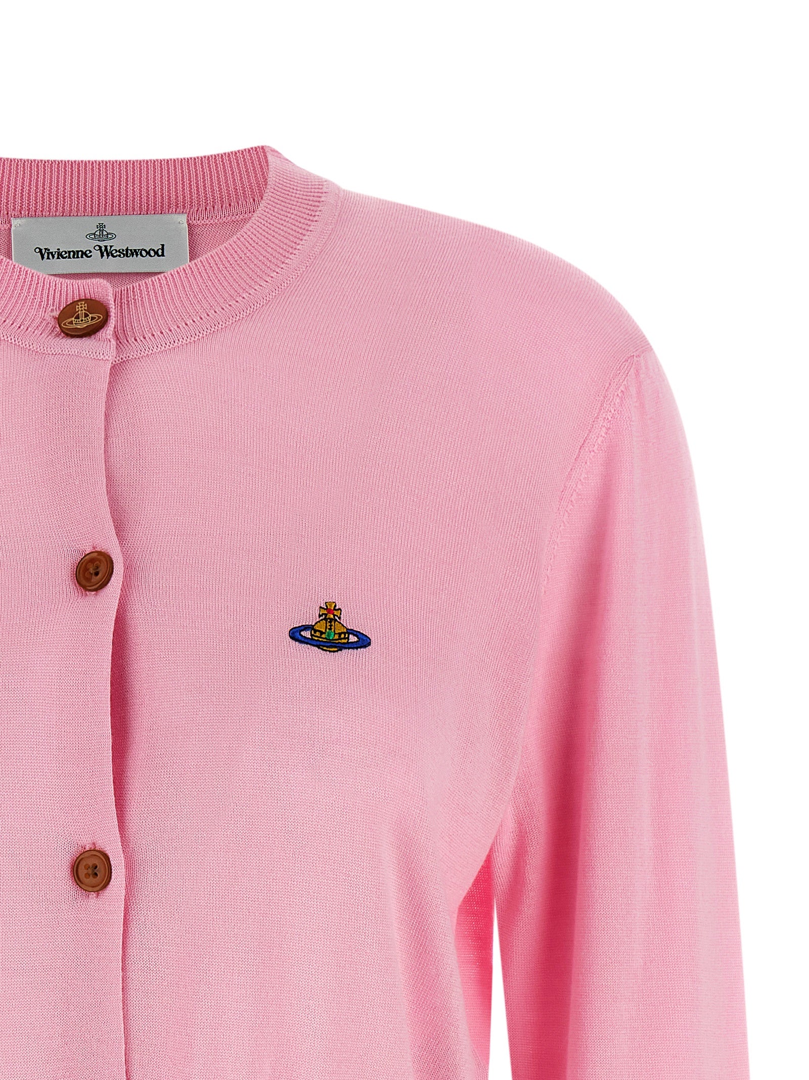 Bea cardigan Pink Wool Sweater, Cardigans