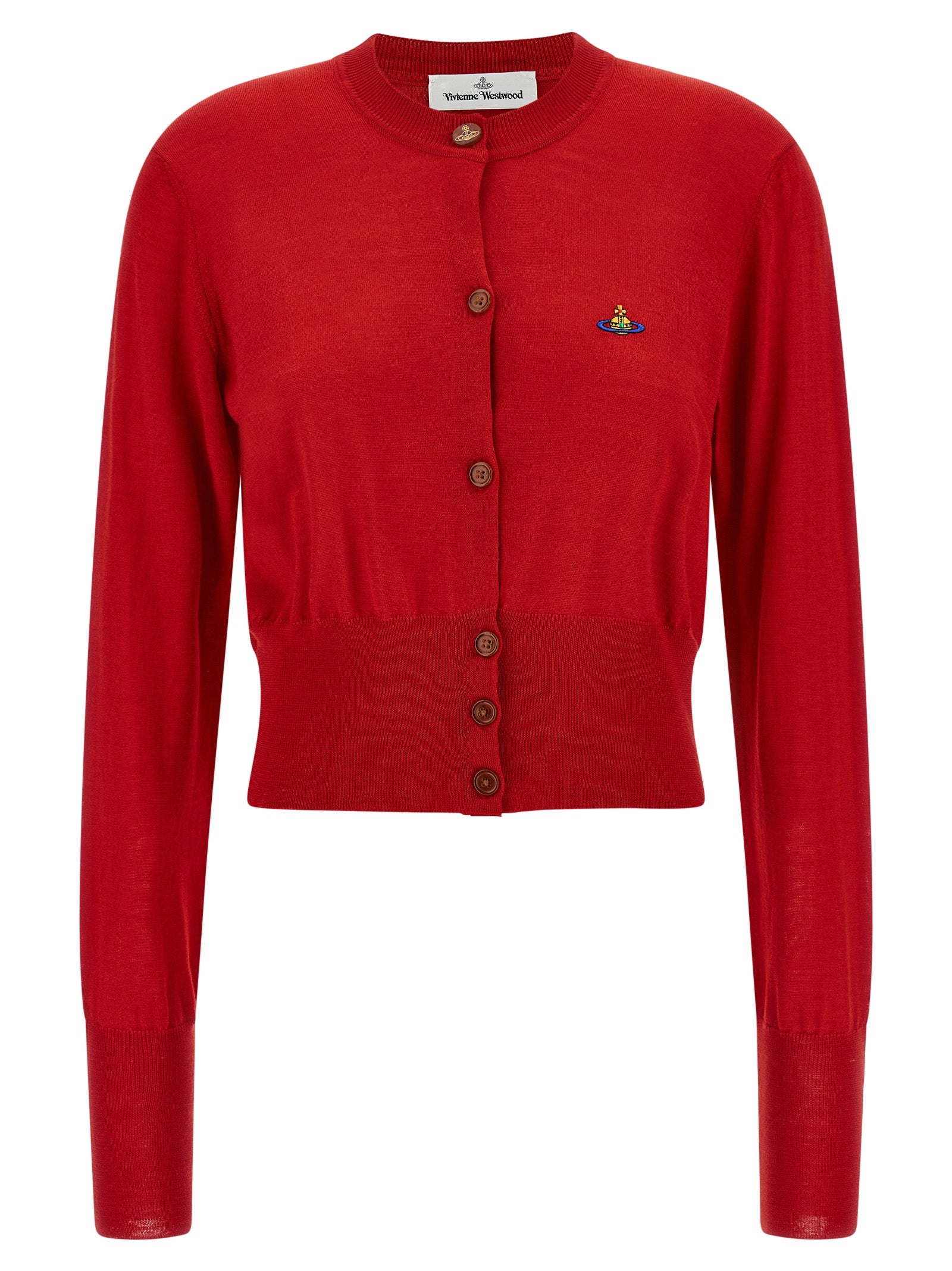 Bea cardigan Red Wool Sweater, Cardigans