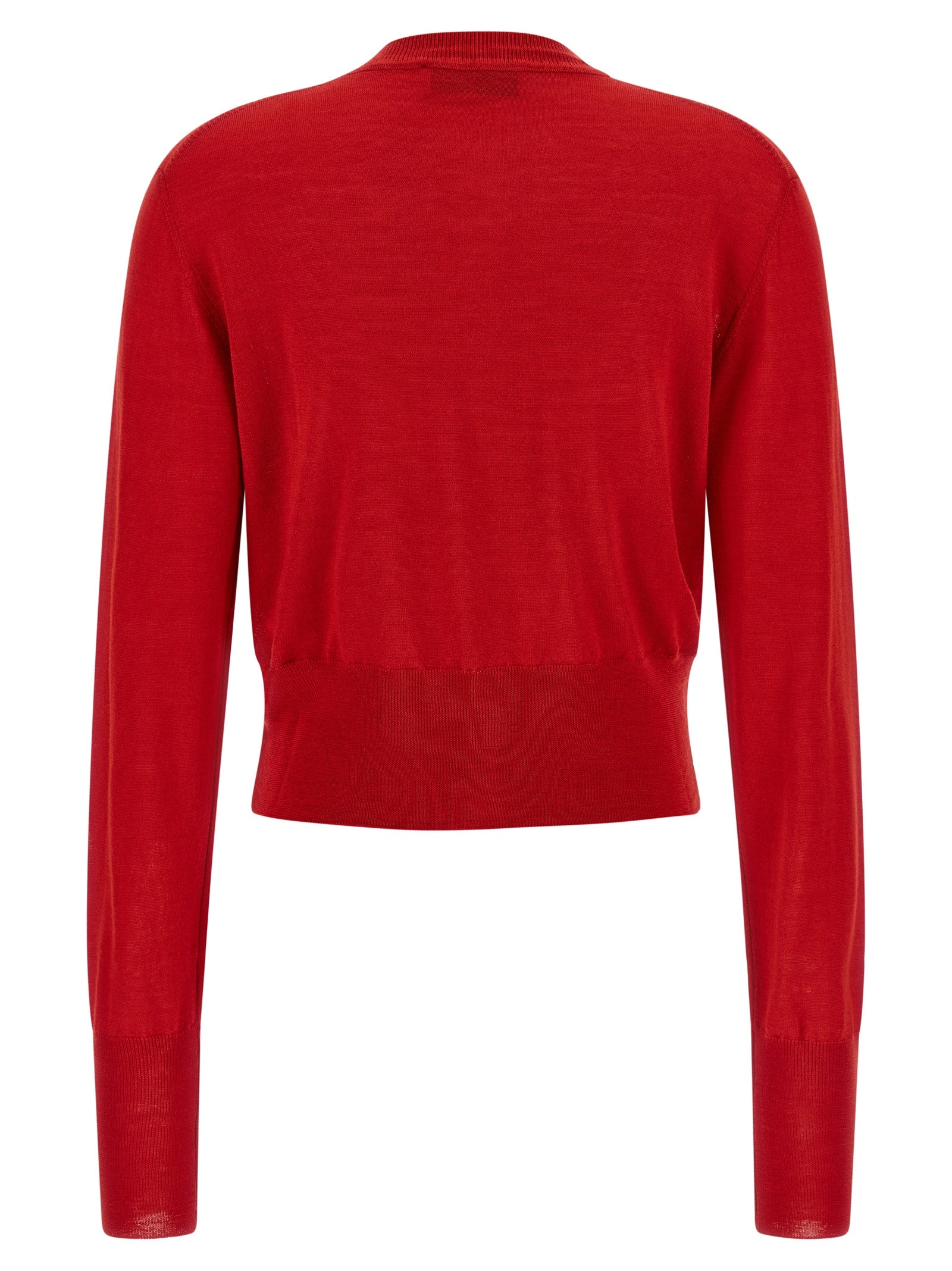 Bea cardigan Red Wool Sweater, Cardigans