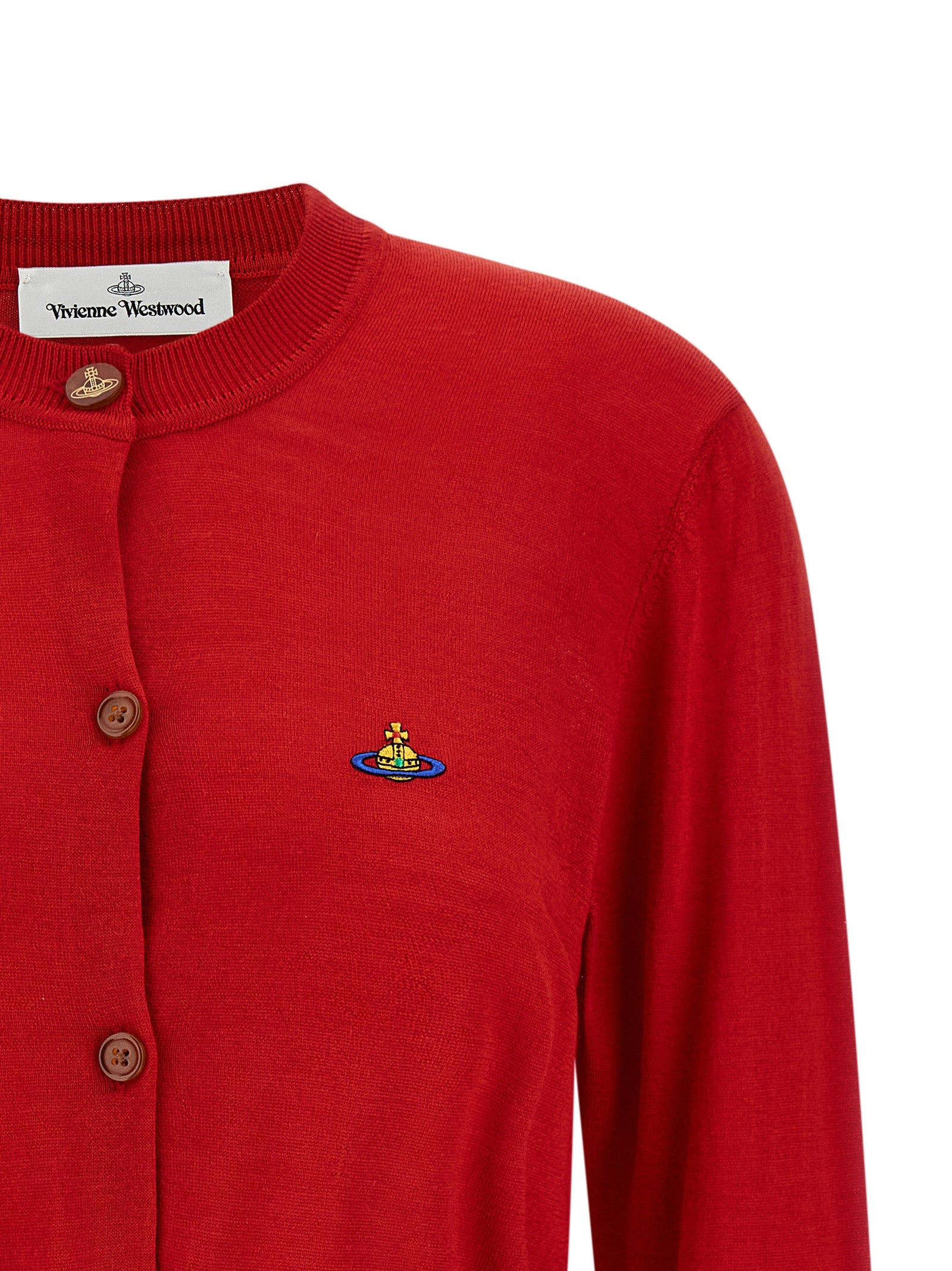 Bea cardigan Red Wool Sweater, Cardigans