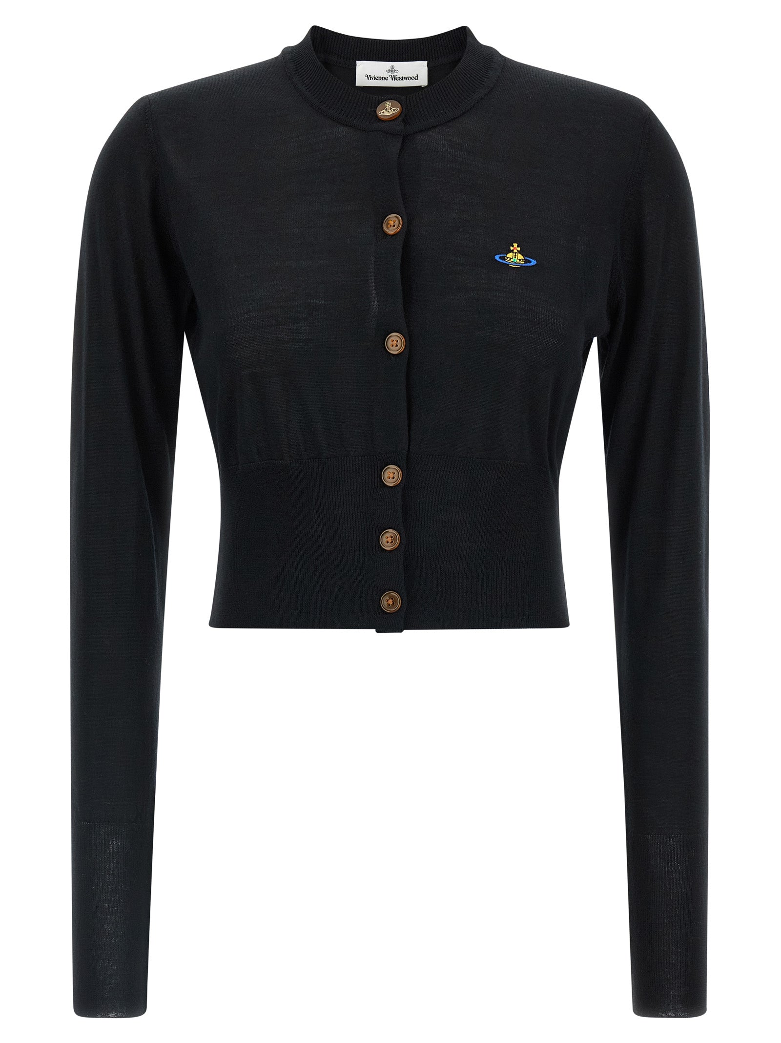 Cardigan Bea Black Wool Sweater, Cardigans