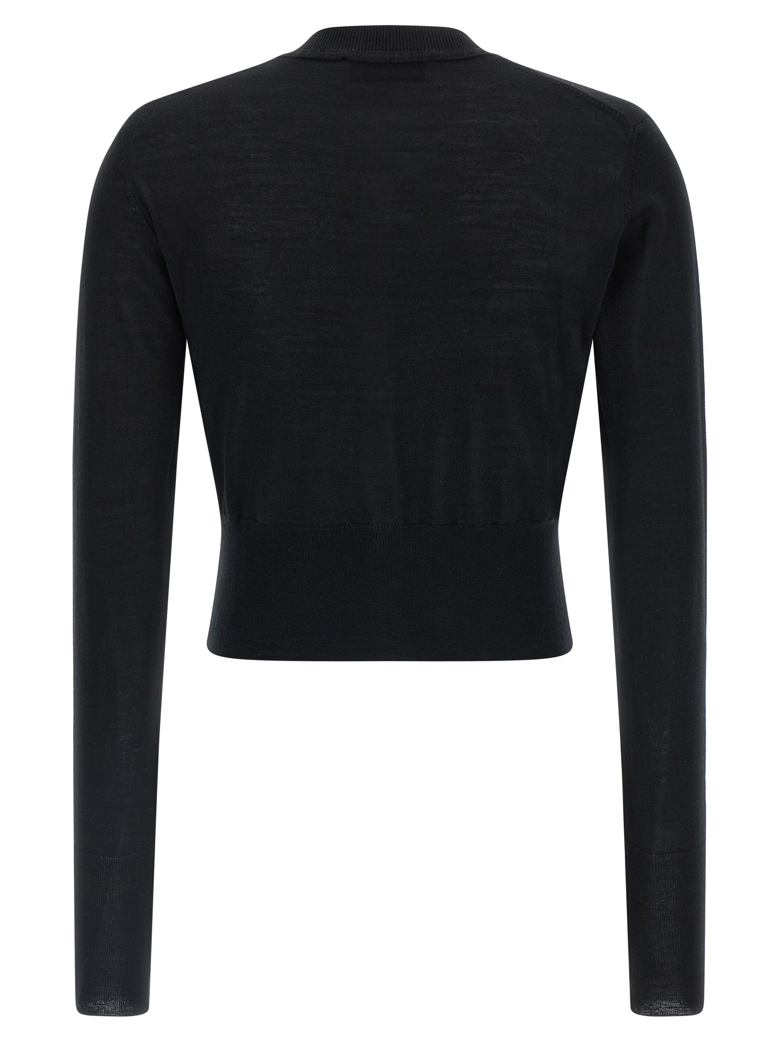 Cardigan Bea Black Wool Sweater, Cardigans