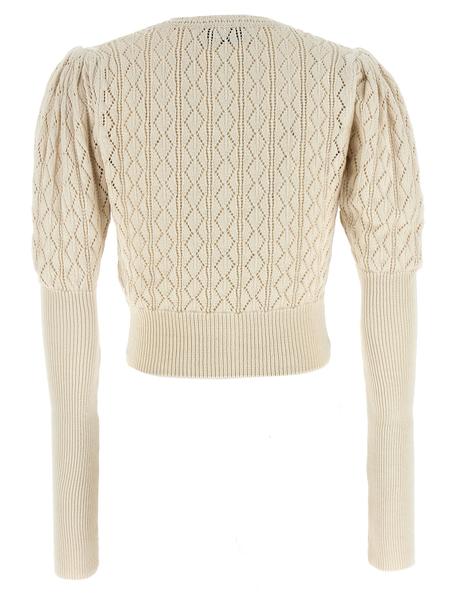 Ella Cardigan Beige Cotton Sweater, Cardigans
