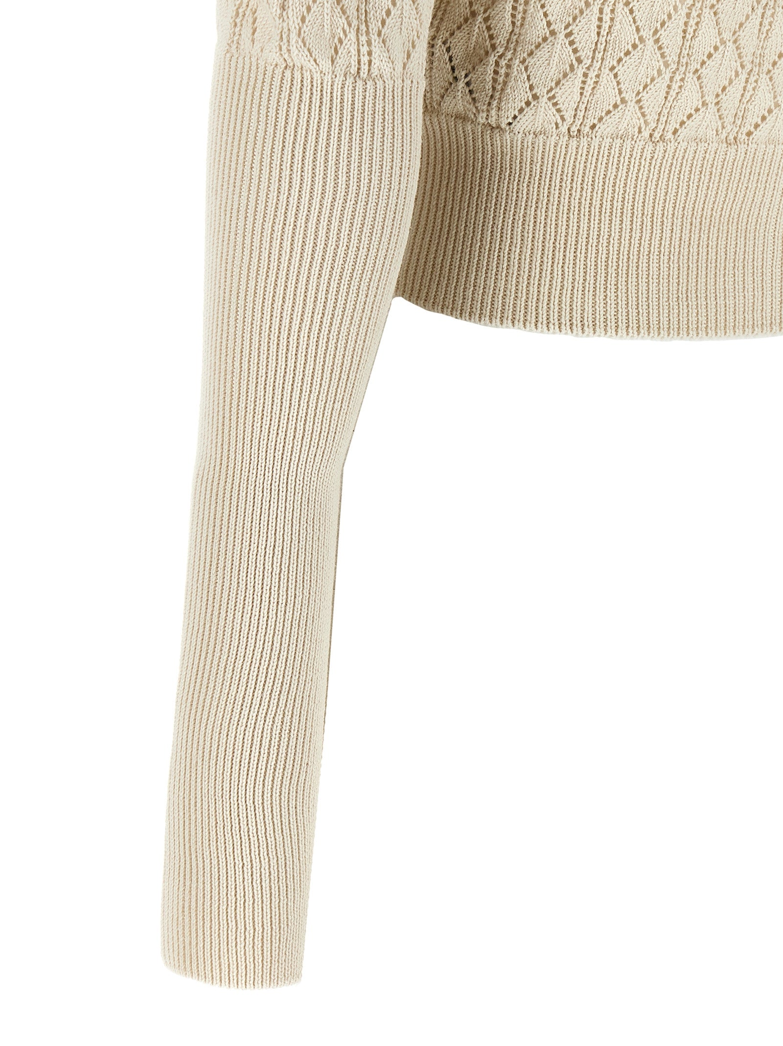 Ella Cardigan Beige Cotton Sweater, Cardigans