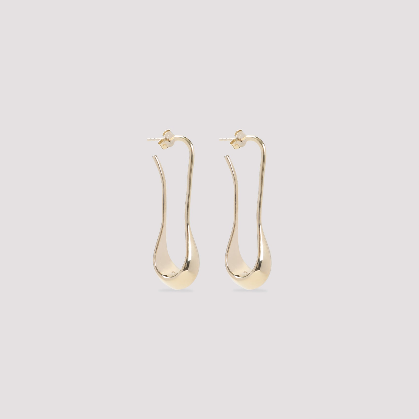 Short Drop Earrings Metallic Silver Jewellery