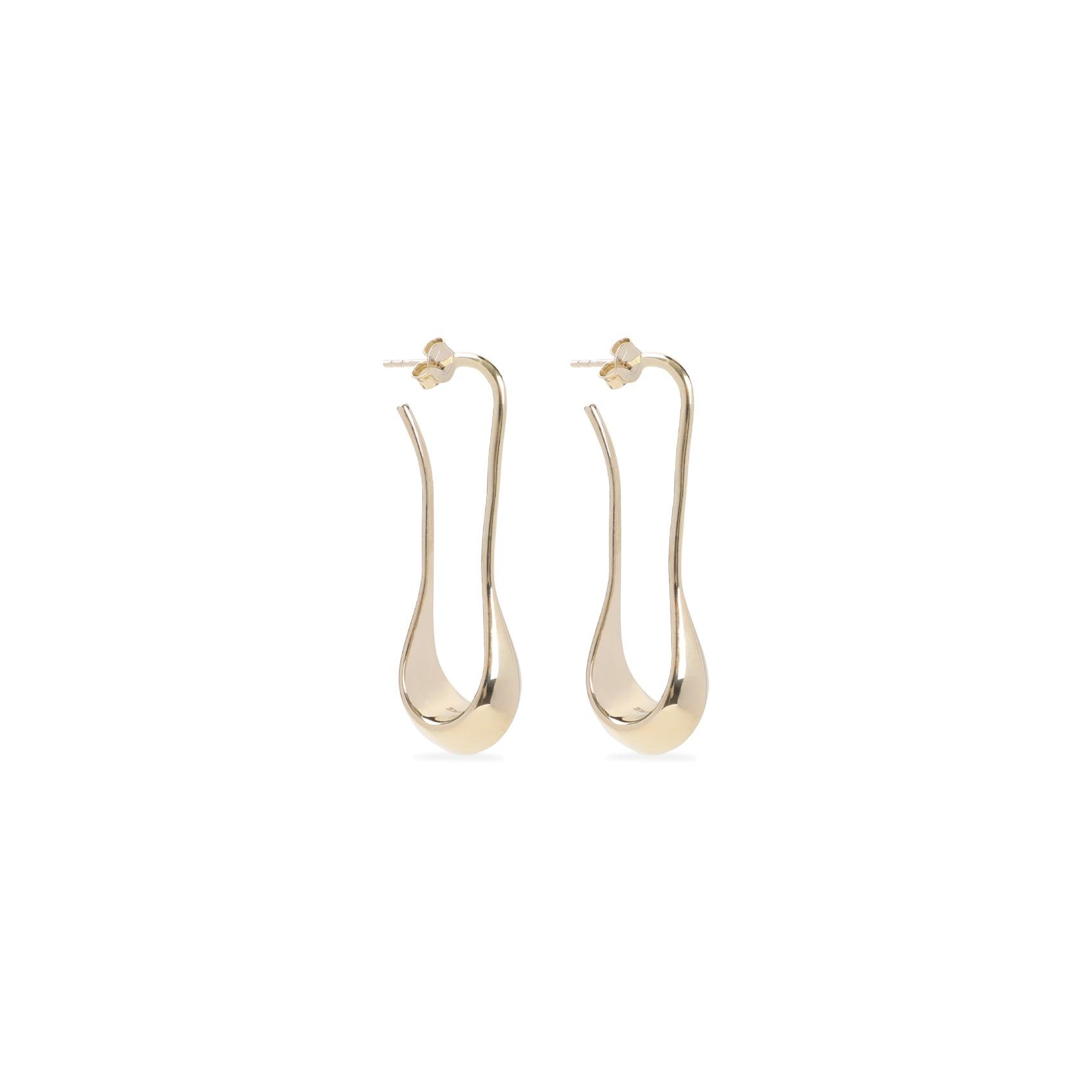 Short Drop Earrings Metallic Silver Jewellery