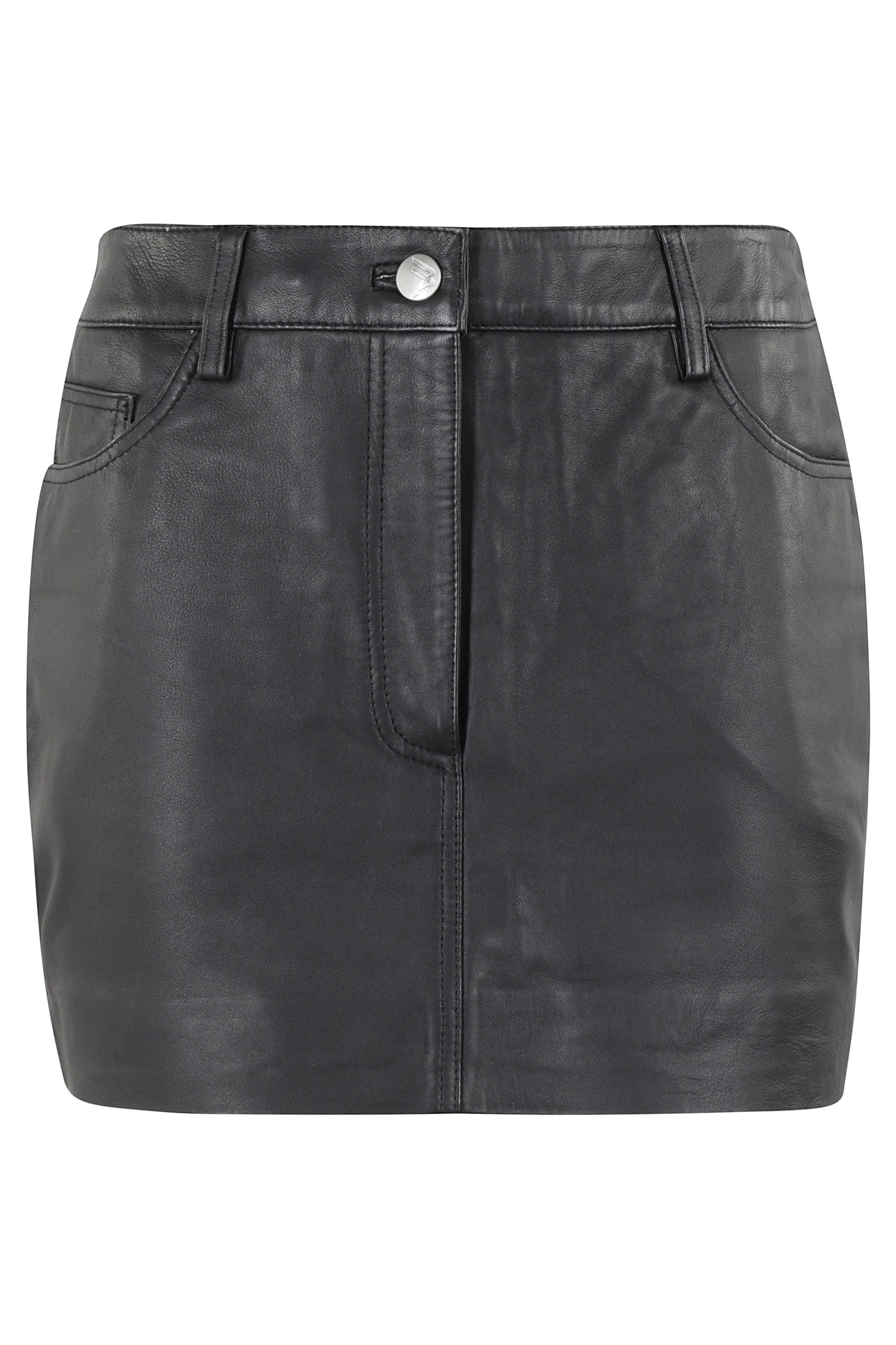 Leather Mini Skirt Black Sheep Gonna